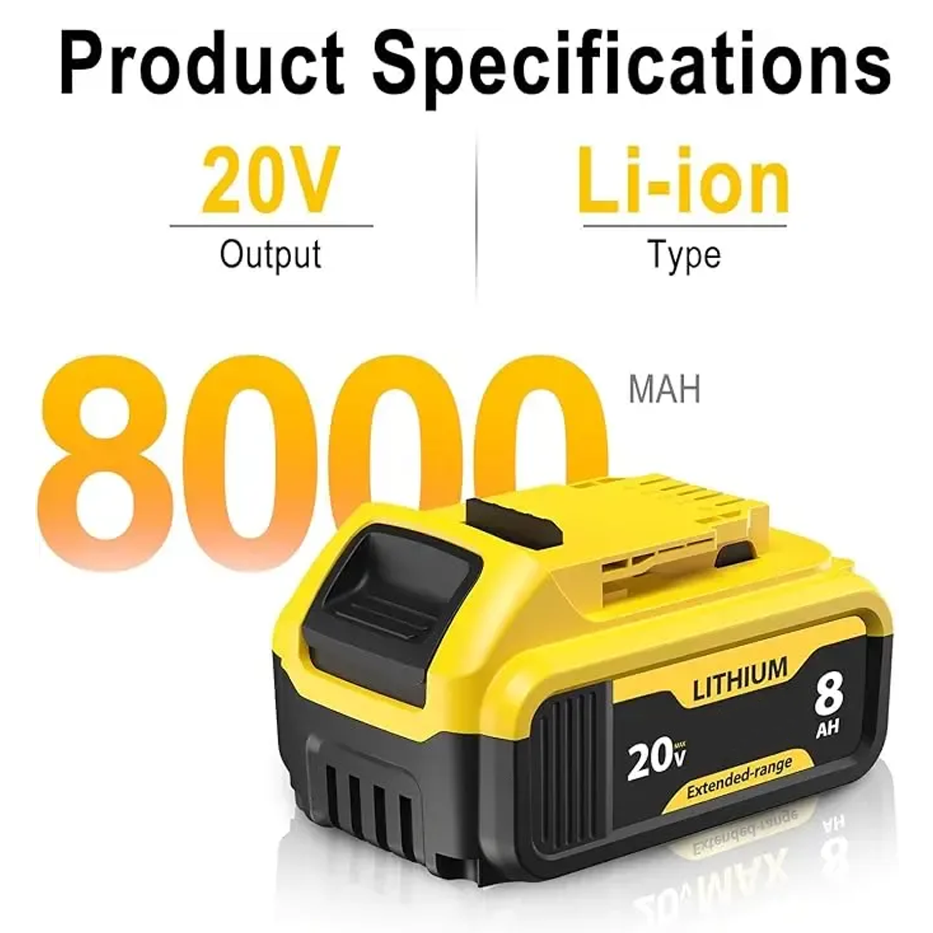Flash Sale Replacement for Dewalt 20V Max Battery