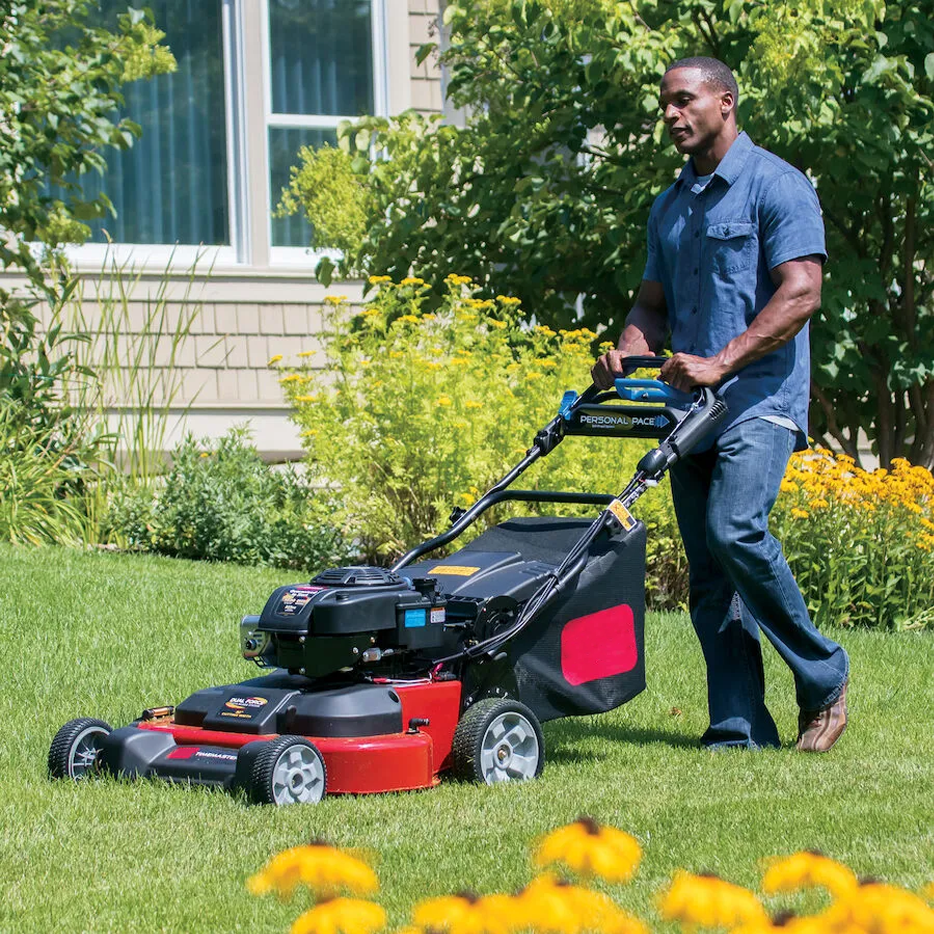 30''  Gas Lawn Mower – Personal Pace Self-Propelled Mower for Large Yards