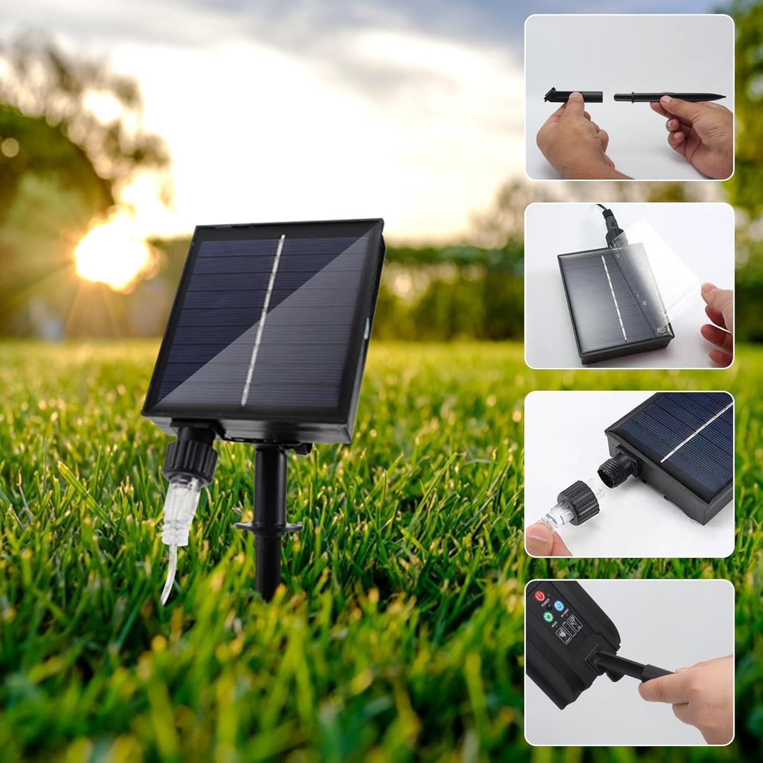 4-Pack Solar Fireworks Lights — 480 LEDs