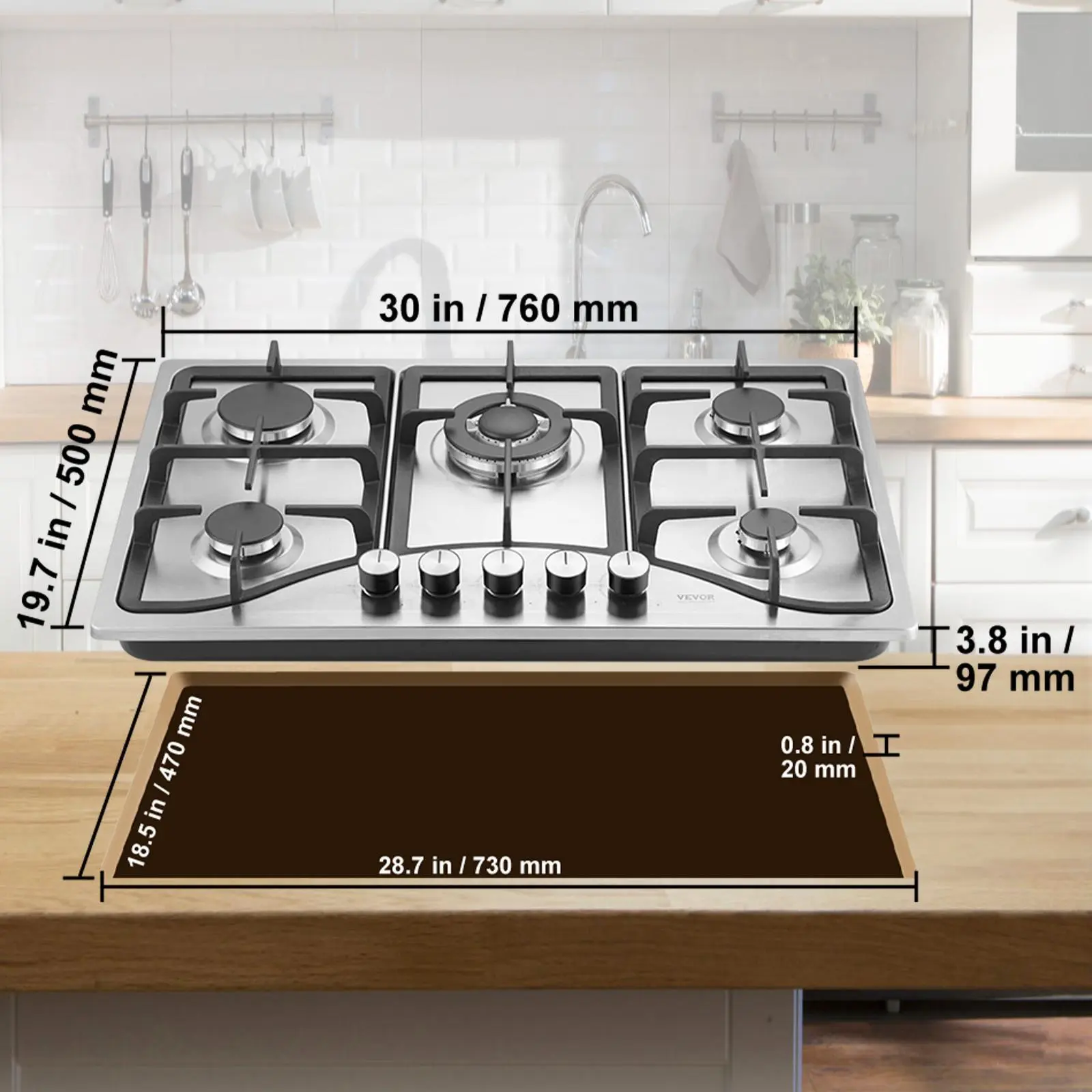 30-inch Gas Cooktop