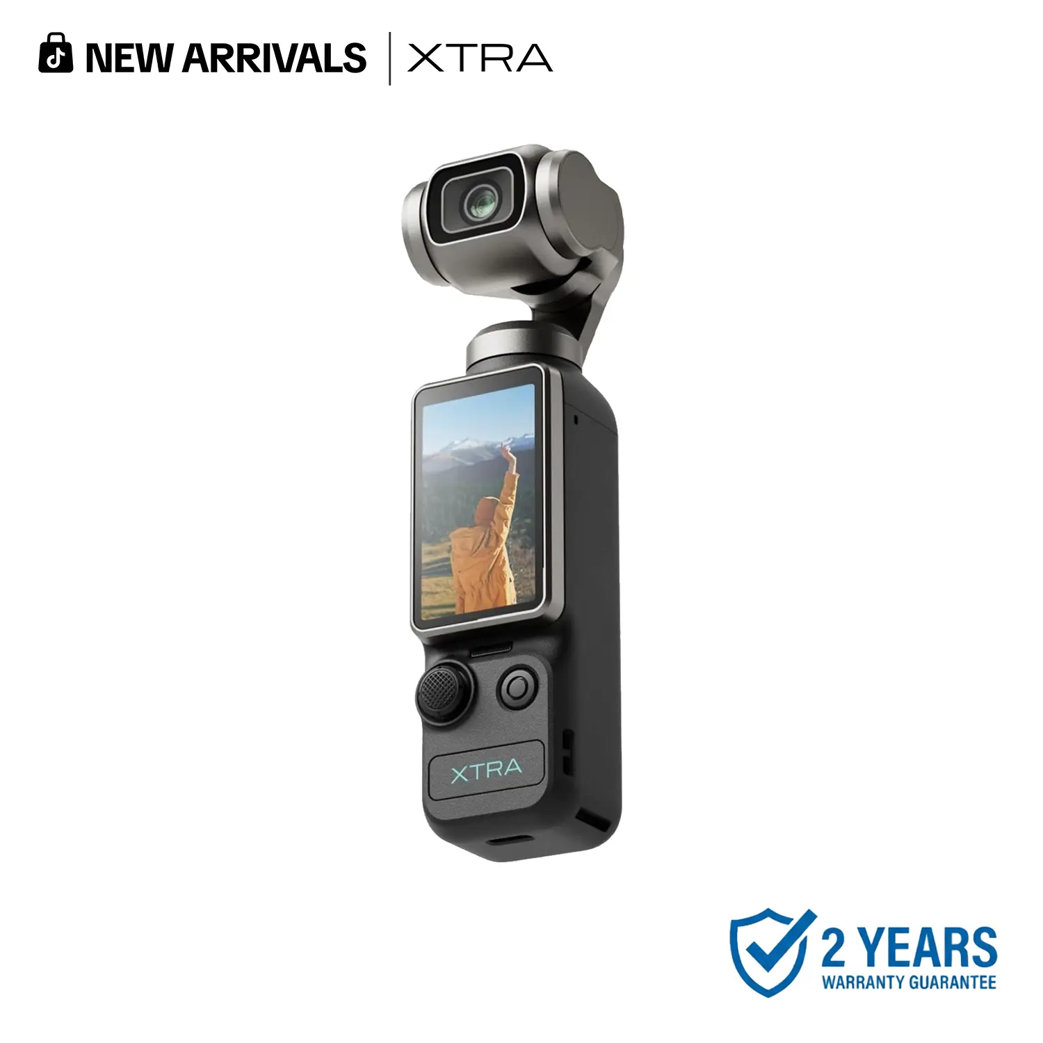 4K Vlogging Camera – 1'' CMOS, 120FPS, 3-Axis Gimbal Stabilizer with Fast Face & Object Tracking
