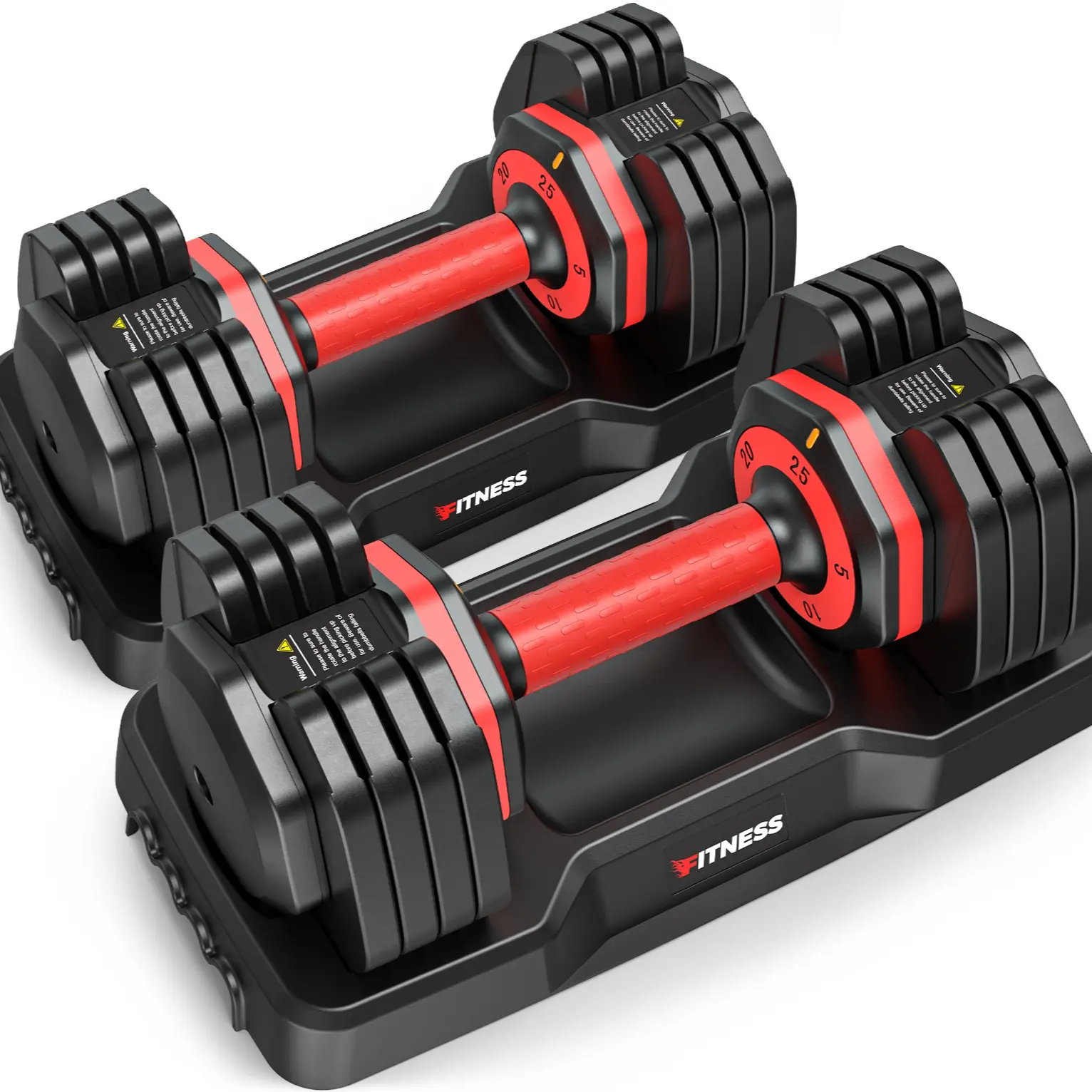 5-25LB / 15-55LB Adjustable Dumbbell for Home Gym Equipment, 5 in 1 Quickly Adjustable Weights Plates and Rack, Hand Weights Suitable Women and Men, Full Body Workout Fitness