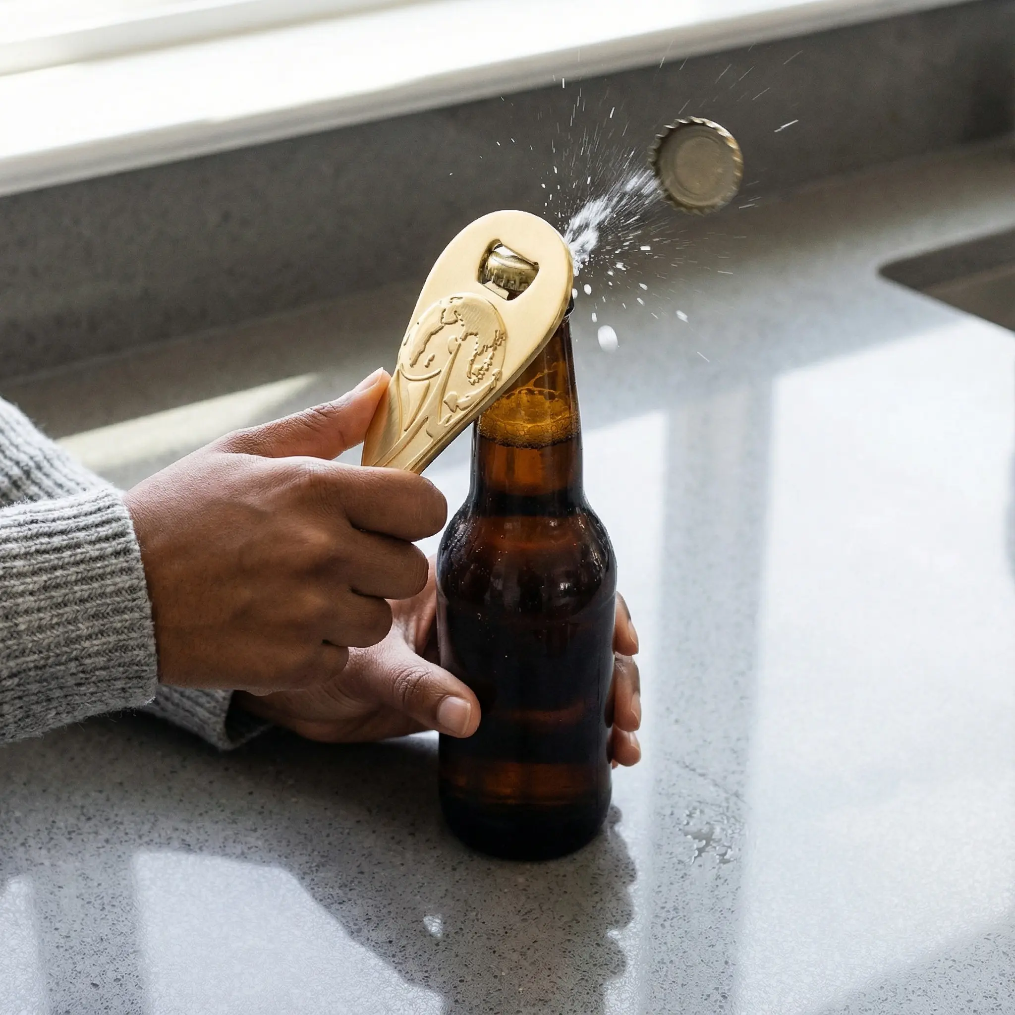【WORLD CUP 2026 】Gift Set（Not Glass） 17oz Shatterproof Trophy & Trophy-Shaped Bottle Opener - Perfect for soccer Fans & Parties