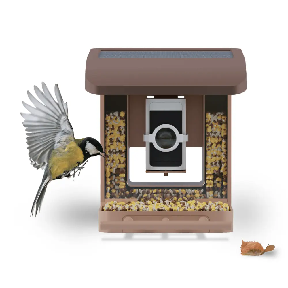 Smart Bird Feeder with Camera – Watch & Record HD Live Video of Birds Visiting Your Backyard Anytime