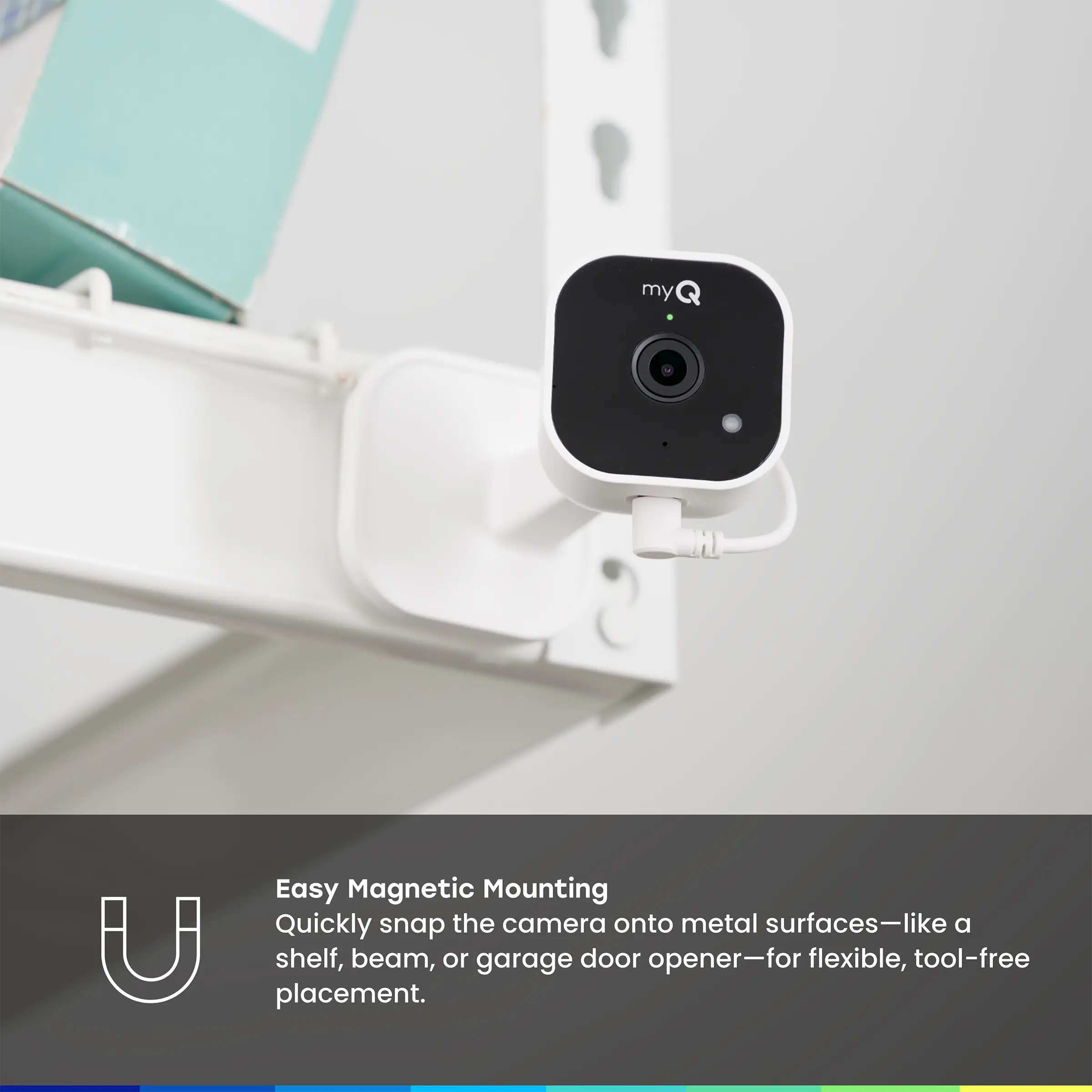 2K Smart Garage Security Camera – Night Vision, Motion Detection, Two-Way Audio & Wi-Fi Smartphone Control