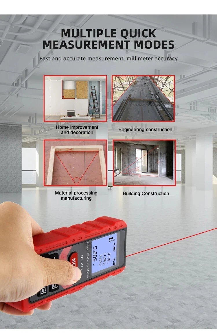 Professional Laser Distance Meter: High-Precision Digital Tape Measure