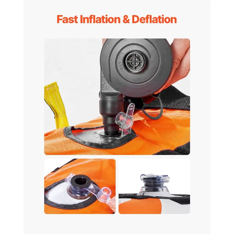 Inflatable Towable Tube for Boating, 1-4 Riders Water Sport Towable Sofa with Heavy Duty Nylon Cover