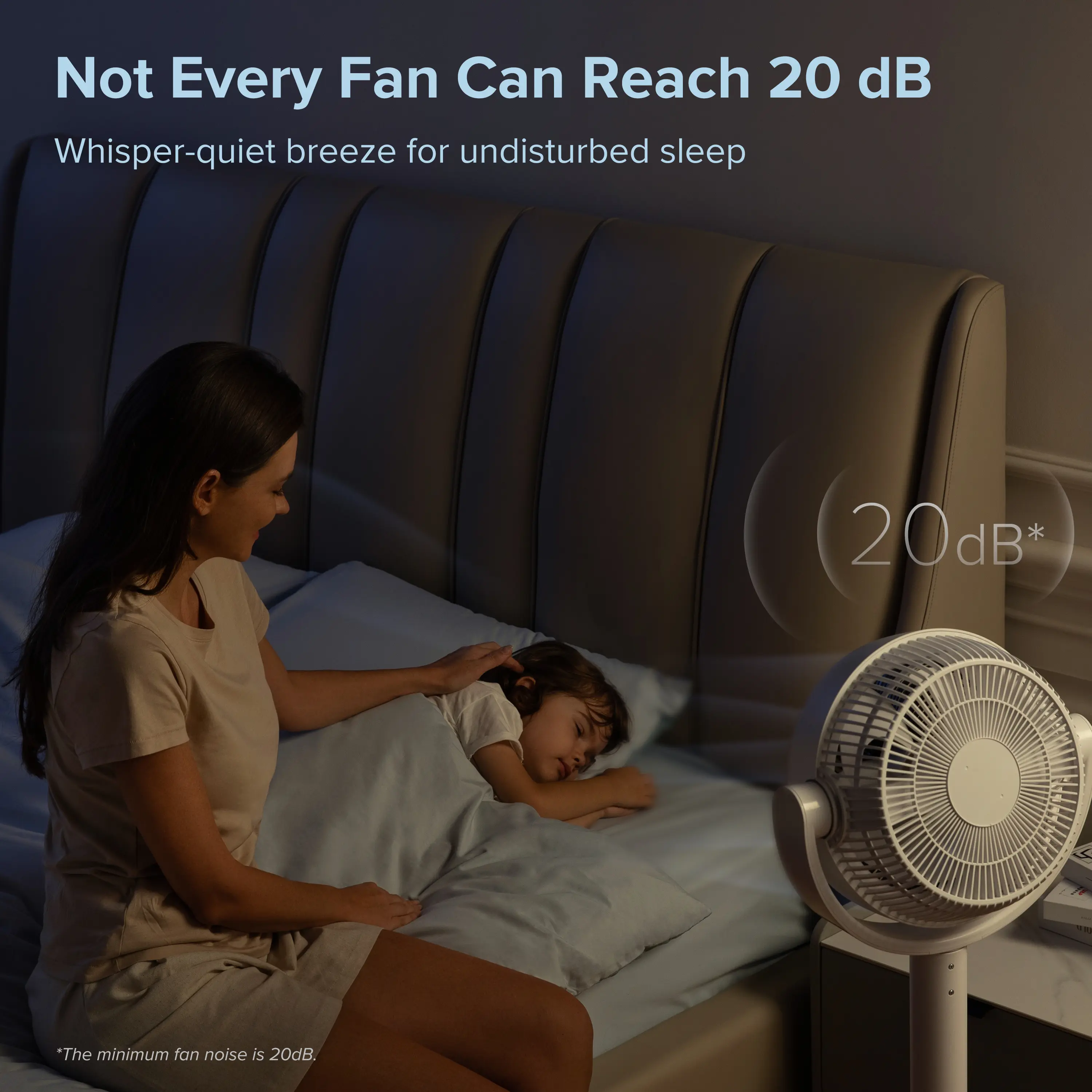 Portable Tower Cooling Fan with 9 Speeds, Ultra-Quiet 20dB, Remote Control & Pedestal/Tabletop Modes