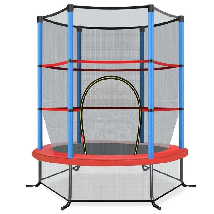55"/60" Trampoline for Kids, No-Gap Jumping Mat, Easy to Assemble, Indoor/Outdoor, Ideal Gift for Boys and Girls,Summervibes
