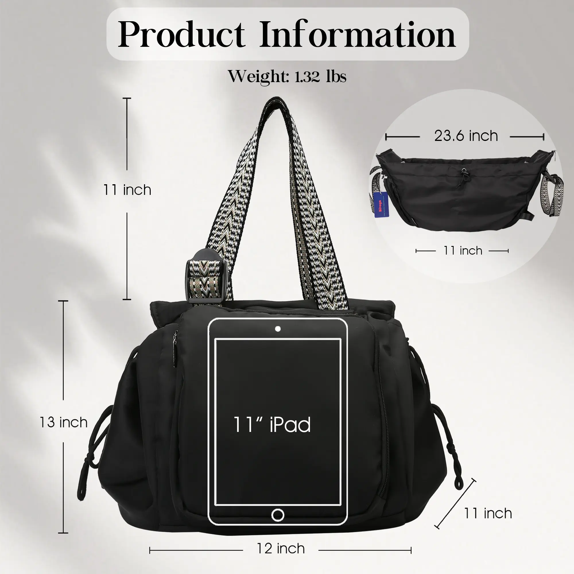 Large Expandable Tote Bag – Multi-Pocket Water-Resistant Carryall for Work, Travel, Nursing & Everyday Use