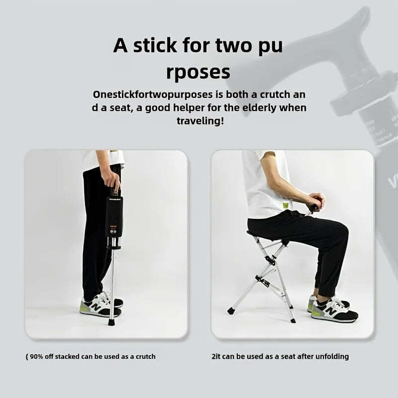 Folding Portable Cane Chair: The Best Gift for Seniors