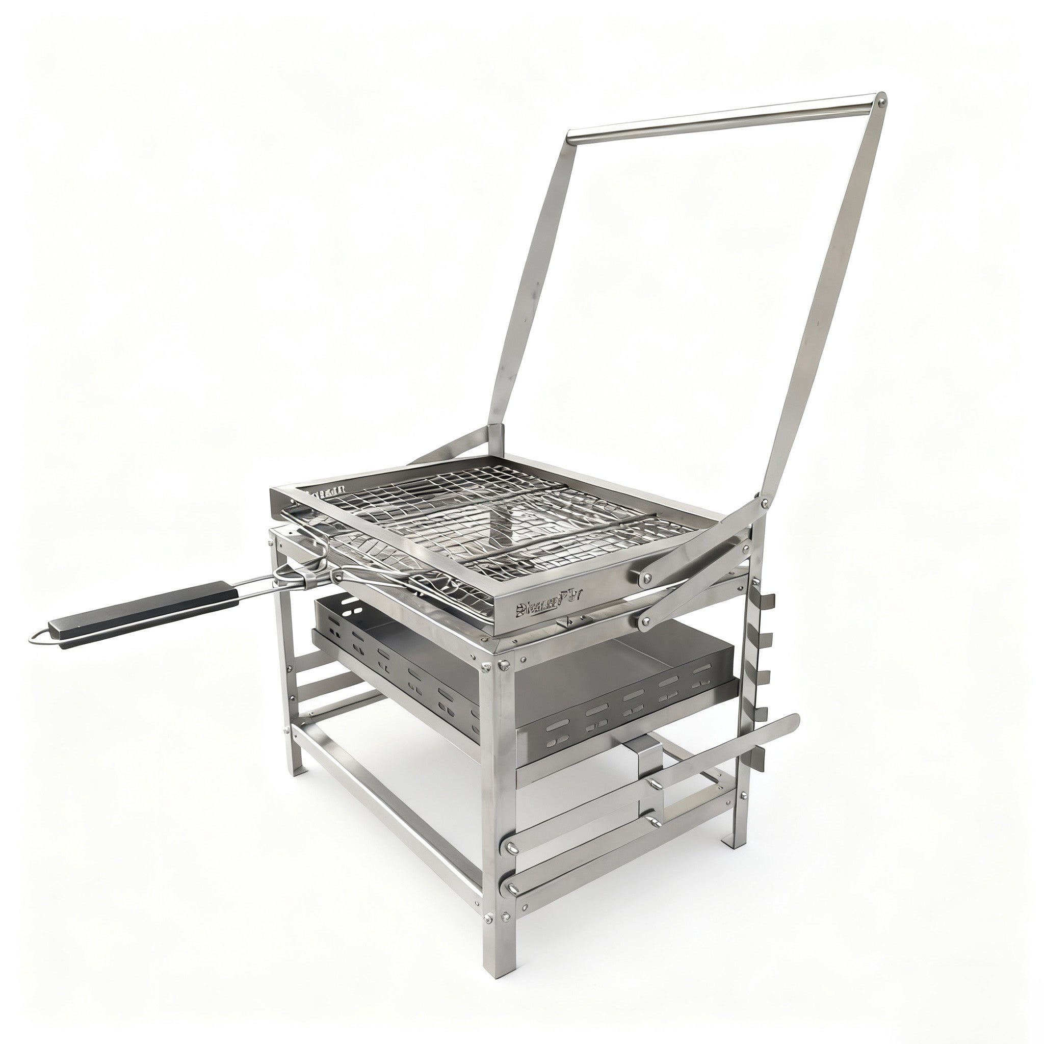 Adjustable Charcoal Rotating Grill