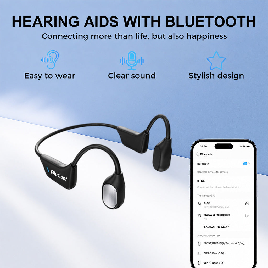 Final 2 Hours : Only Limited Stock Left GluCent® Bone Conduction Smart Hearing Headphones （Mayo Clinic Recommended）
