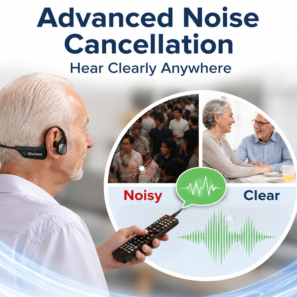 Final 2 Hours : Only Limited Stock Left GluCent® Bone Conduction Smart Hearing Headphones （Mayo Clinic Recommended）