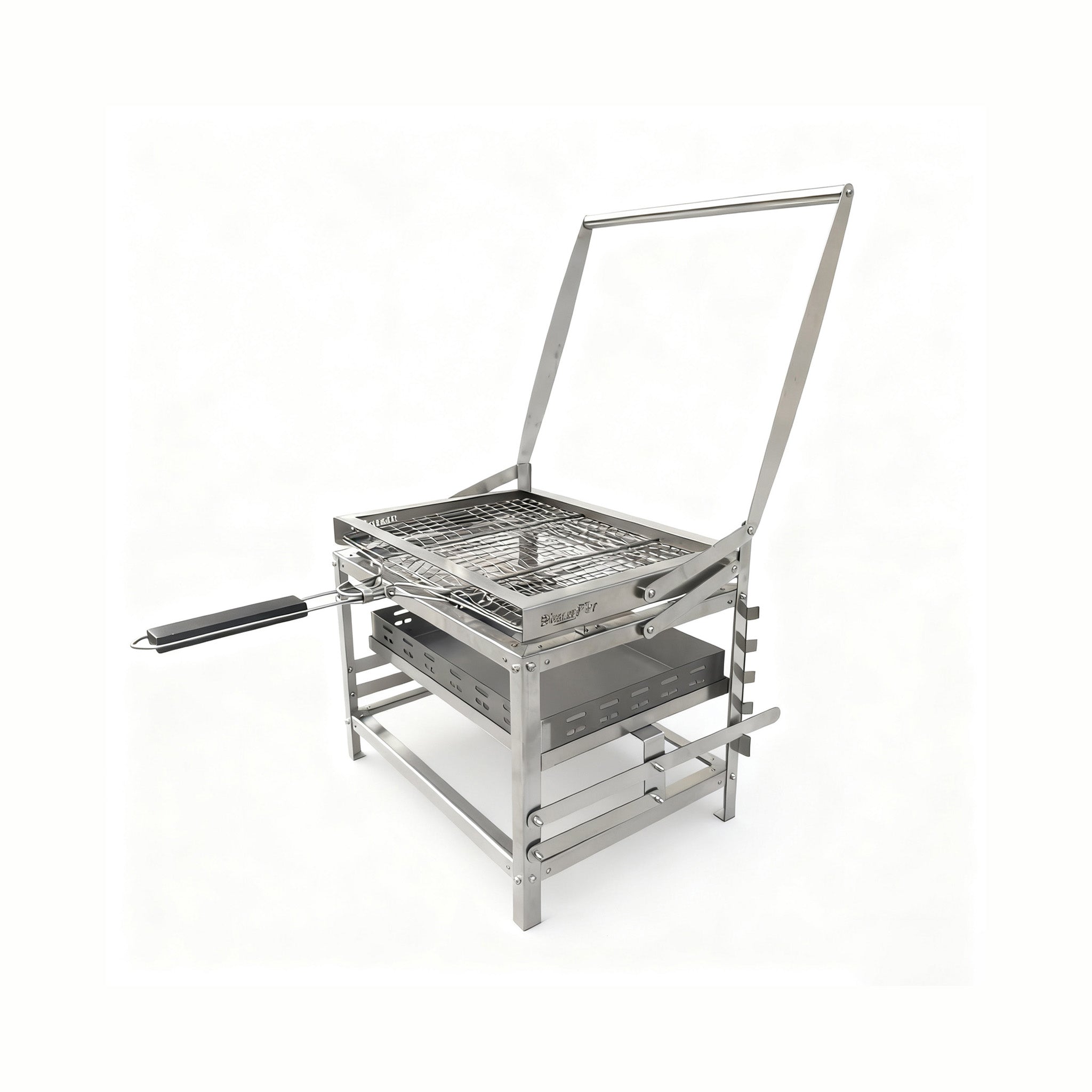 Adjustable Charcoal Rotating Grill