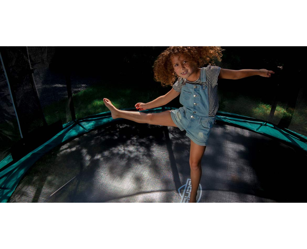 BERG Champion 14' Round Above Ground Trampoline + Safety Net Deluxe