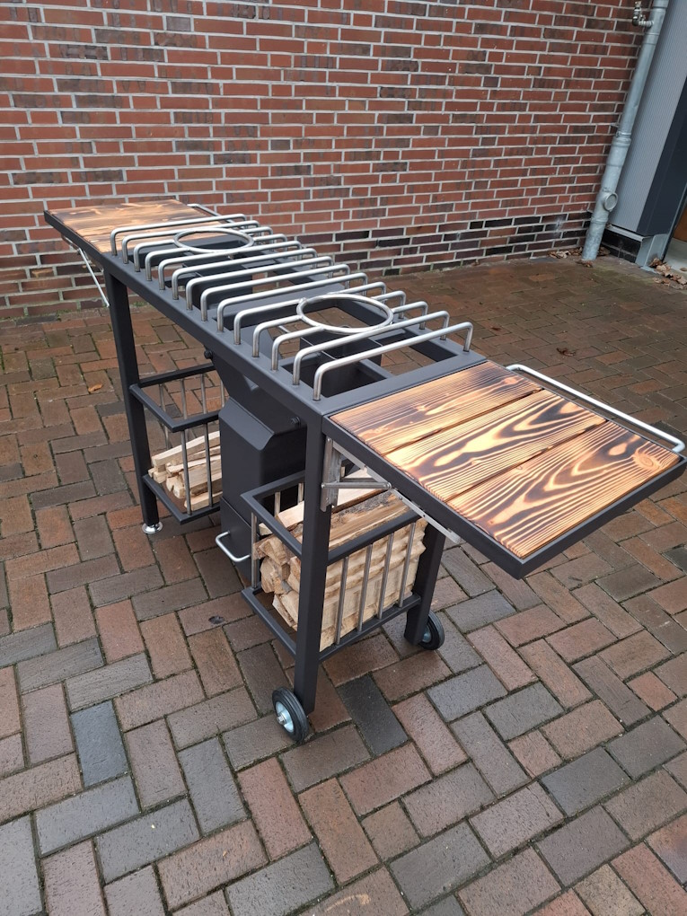 Raketen Ofen Station mit 2 Flammen Modell