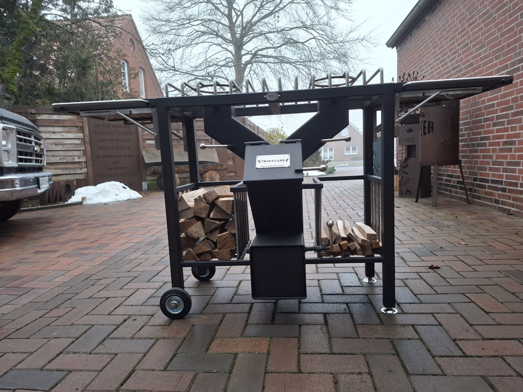 Raketen Ofen Station mit 2 Flammen Modell