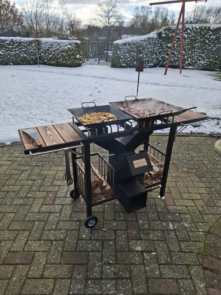Raketen Ofen Station mit 2 Flammen Modell