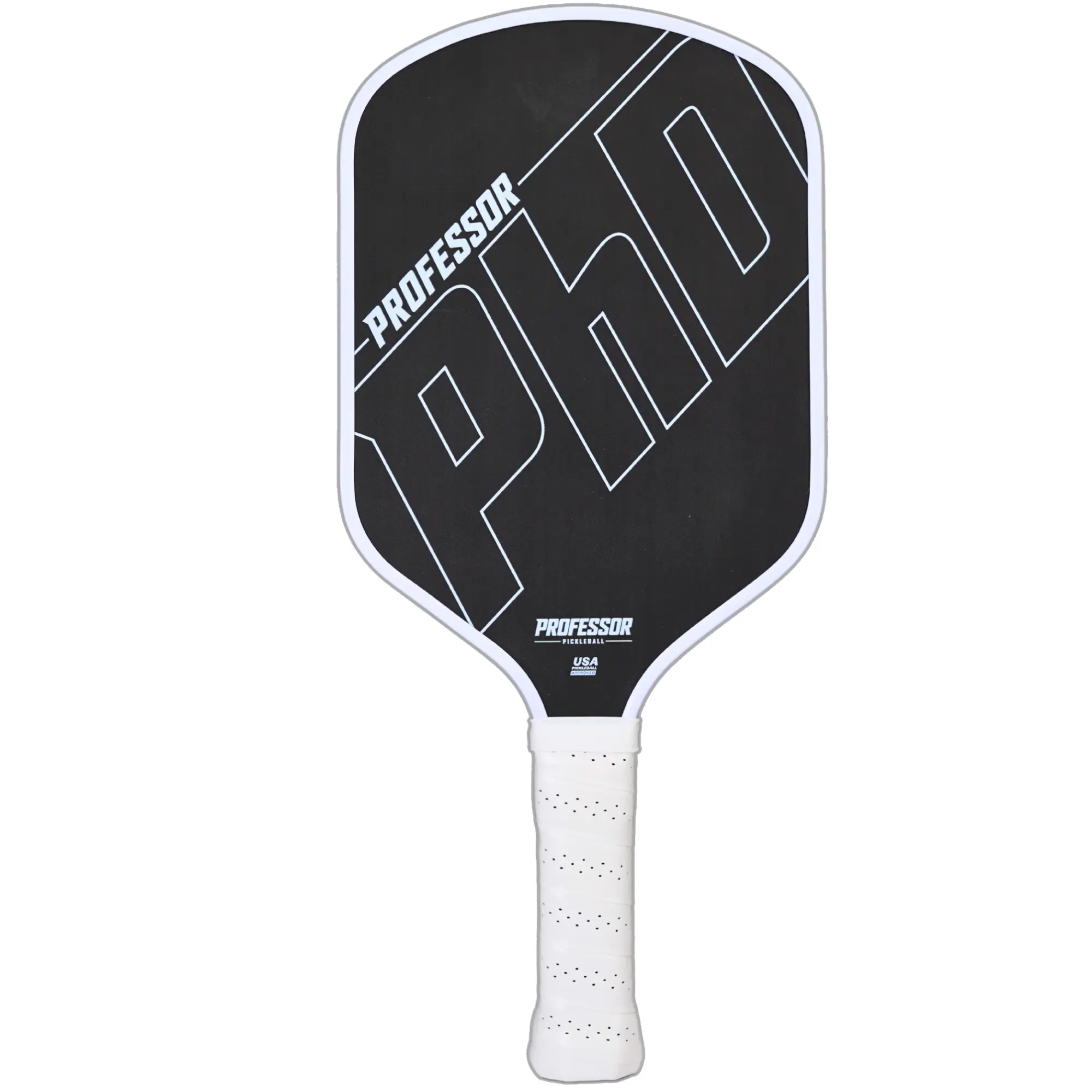 Raw Carbon Fiber Pickleball Paddle - 16MM - USA Pickleball Approved - Honeycomb Core - Power & Control