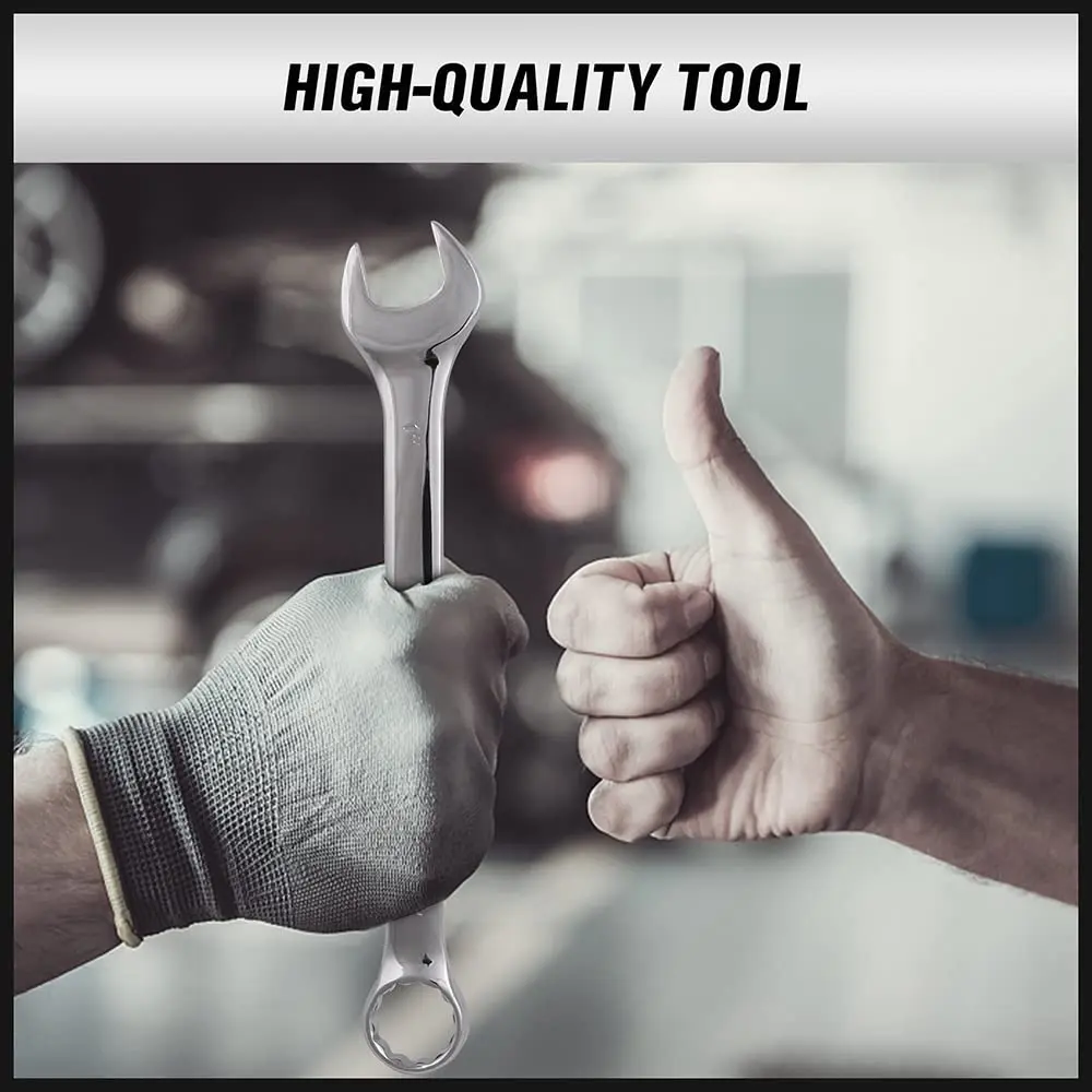 32-Piece Combination Wrench Set, SAE and Metric