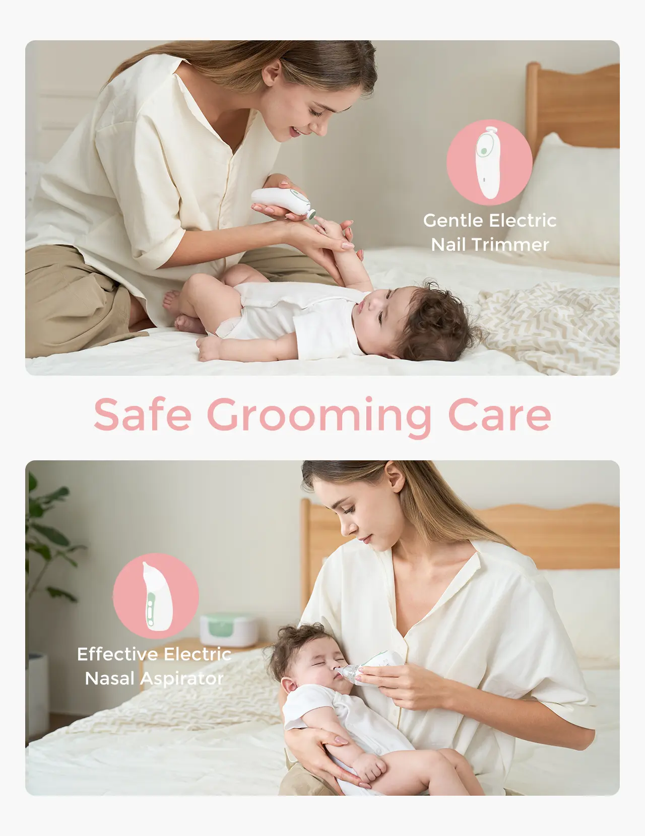 Baby Care Kit – Grooming, Health & Bath Gift Set with Nail File, Thermometer & Nasal Aspirator