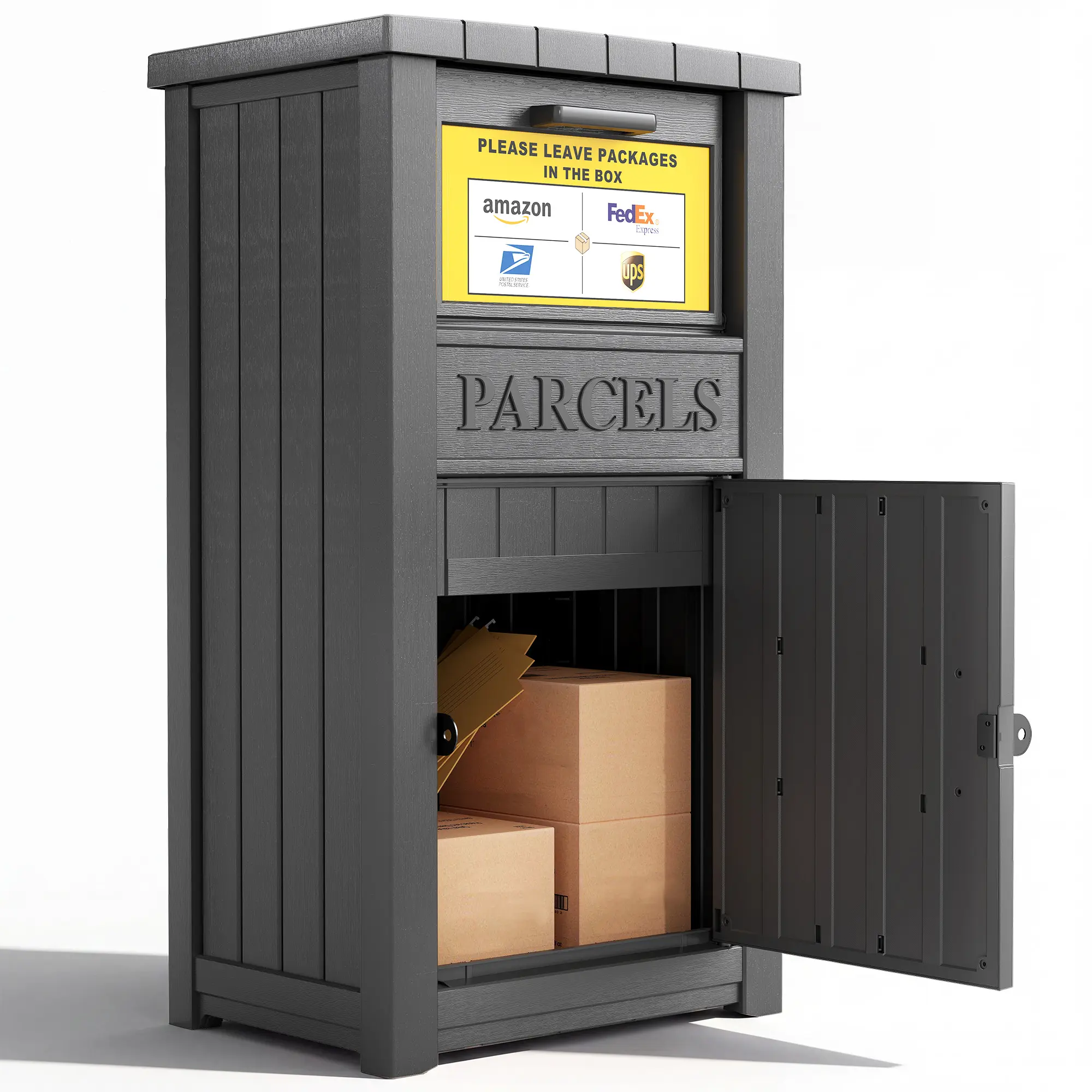 Anti-Theft Lockable Storage Box – Waterproof Outdoor Package Delivery Box with Large Secure Capacity