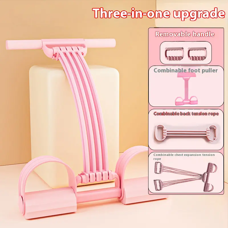 2026 latest pedal resistance device, detachable and adjustable pedal resistance device Multifunction Pedal Resistance Band, Elastic Pull Rope Fitness, Full-Body Workout at Home Gym, Exercise Sit-up, Yoga, Abdominal Training,puller