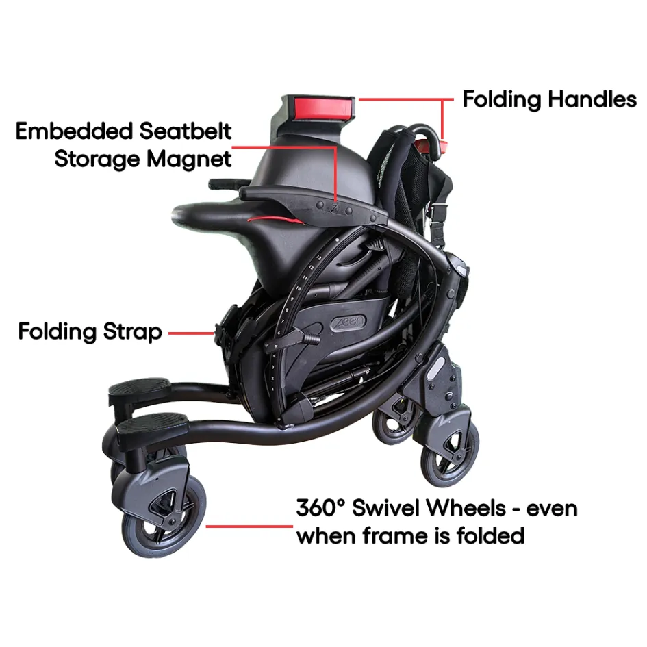 Sit-to-stand wheelchair walker