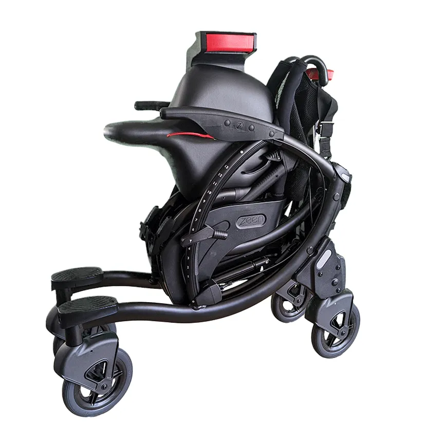Sit-to-stand wheelchair walker
