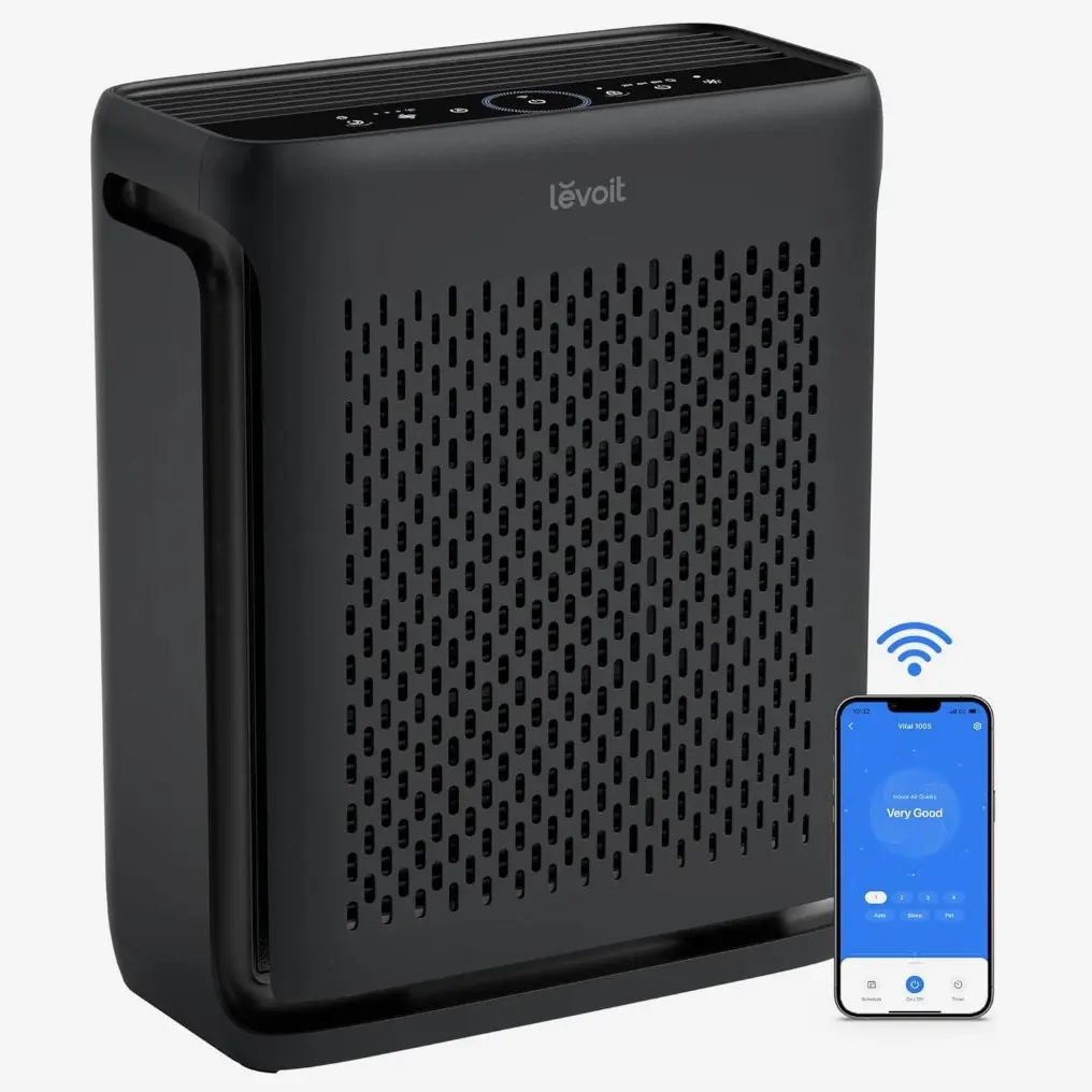 Pet Air Purifier for Large Rooms – True HEPA Filtration, Smart WiFi Control & Powerful Odor and Allergy Removal up to 1110 ft²