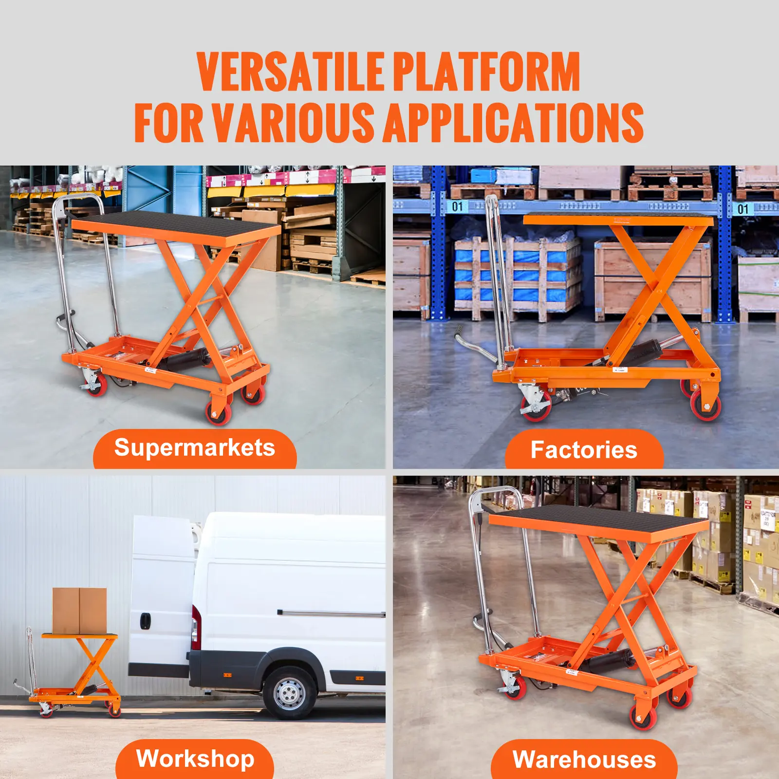 Hydraulic Lift Table Cart