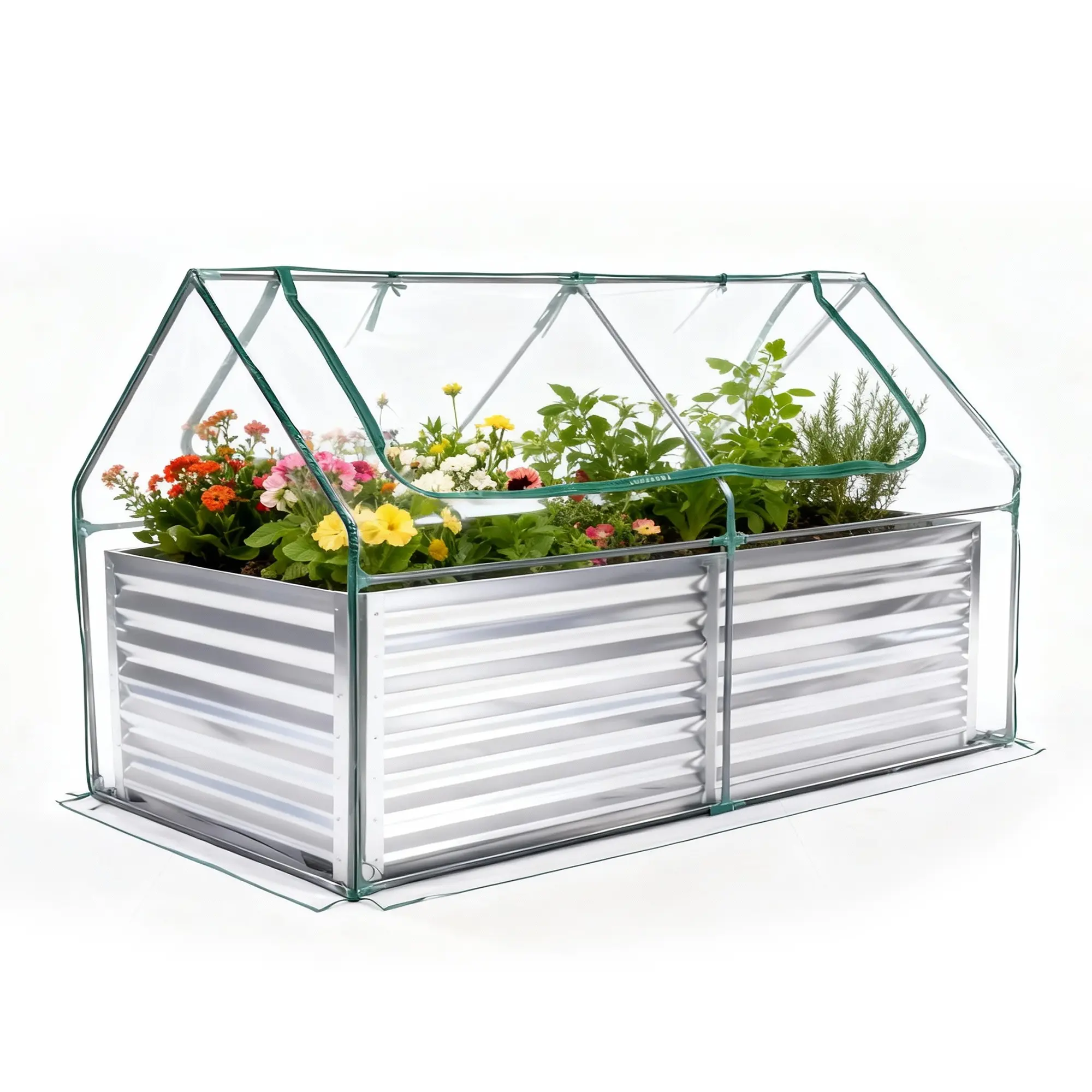 Raised Garden Bed with Waterproof Cover – Cold-Resistant Planter Box for Vegetables, Herbs & Flowers