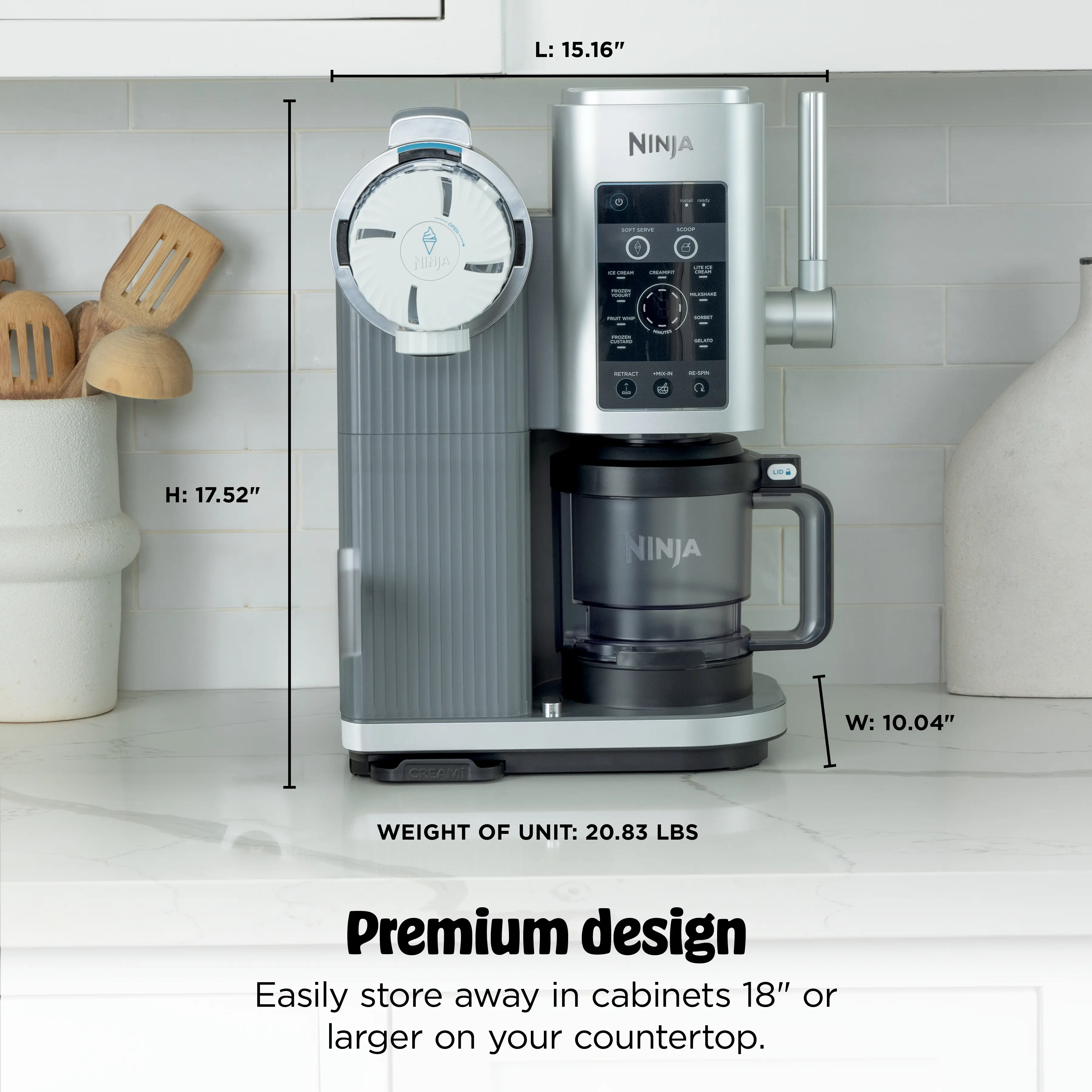 Soft Serve Ice Cream Machine – Make Homemade Ice Cream, Frozen Yogurt, Sorbet & Swirled Treats with Ease