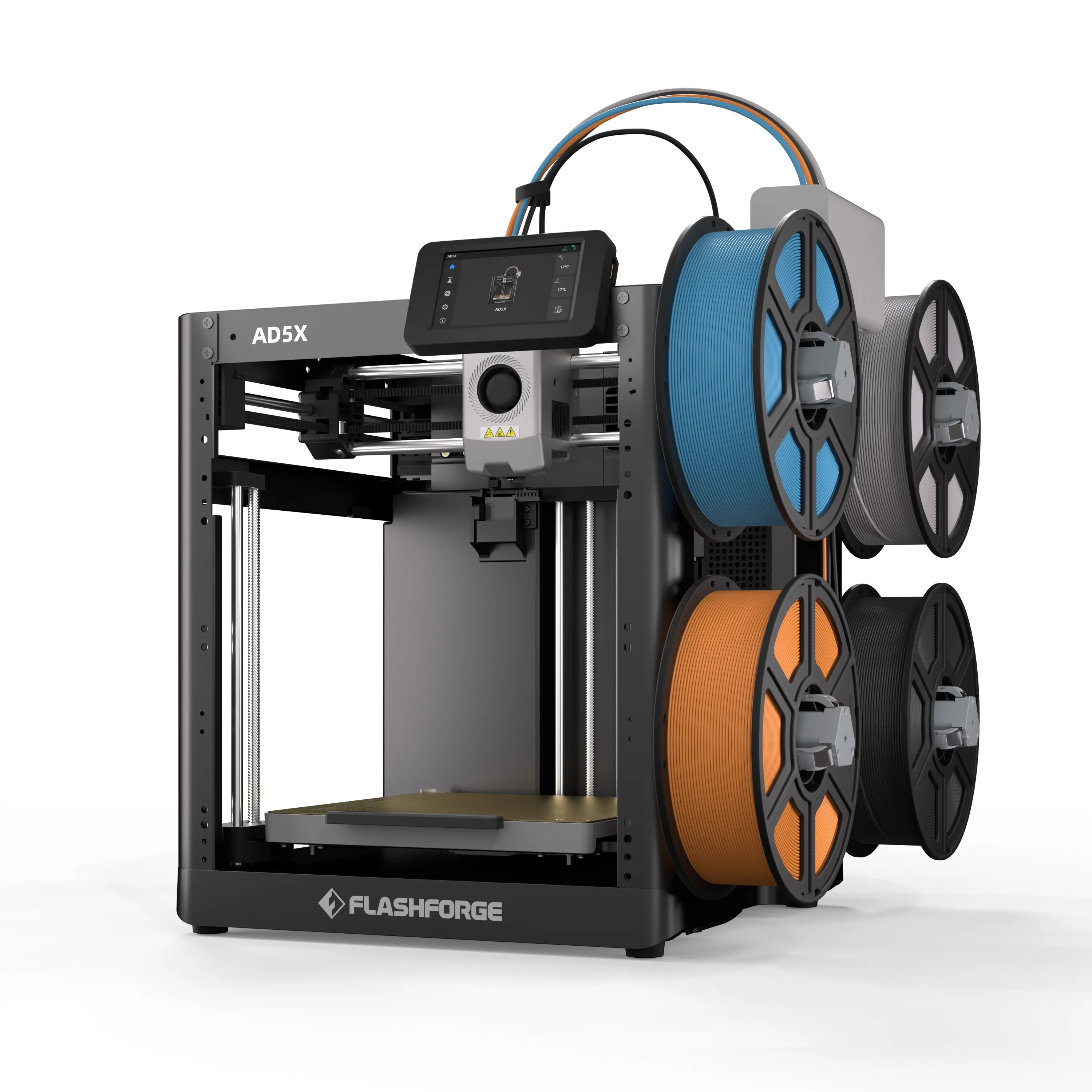 3D Printer - Multi-Color, High Speed 600mm/s, with Display Screen, 1 Count, Black