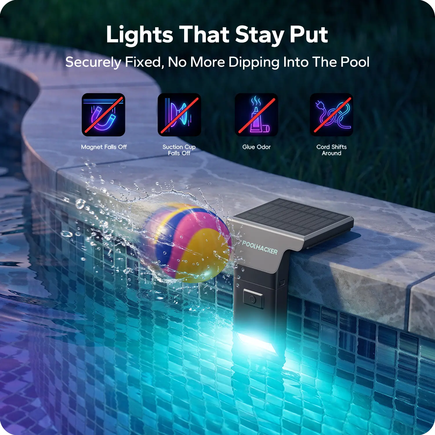Poolside Solar light