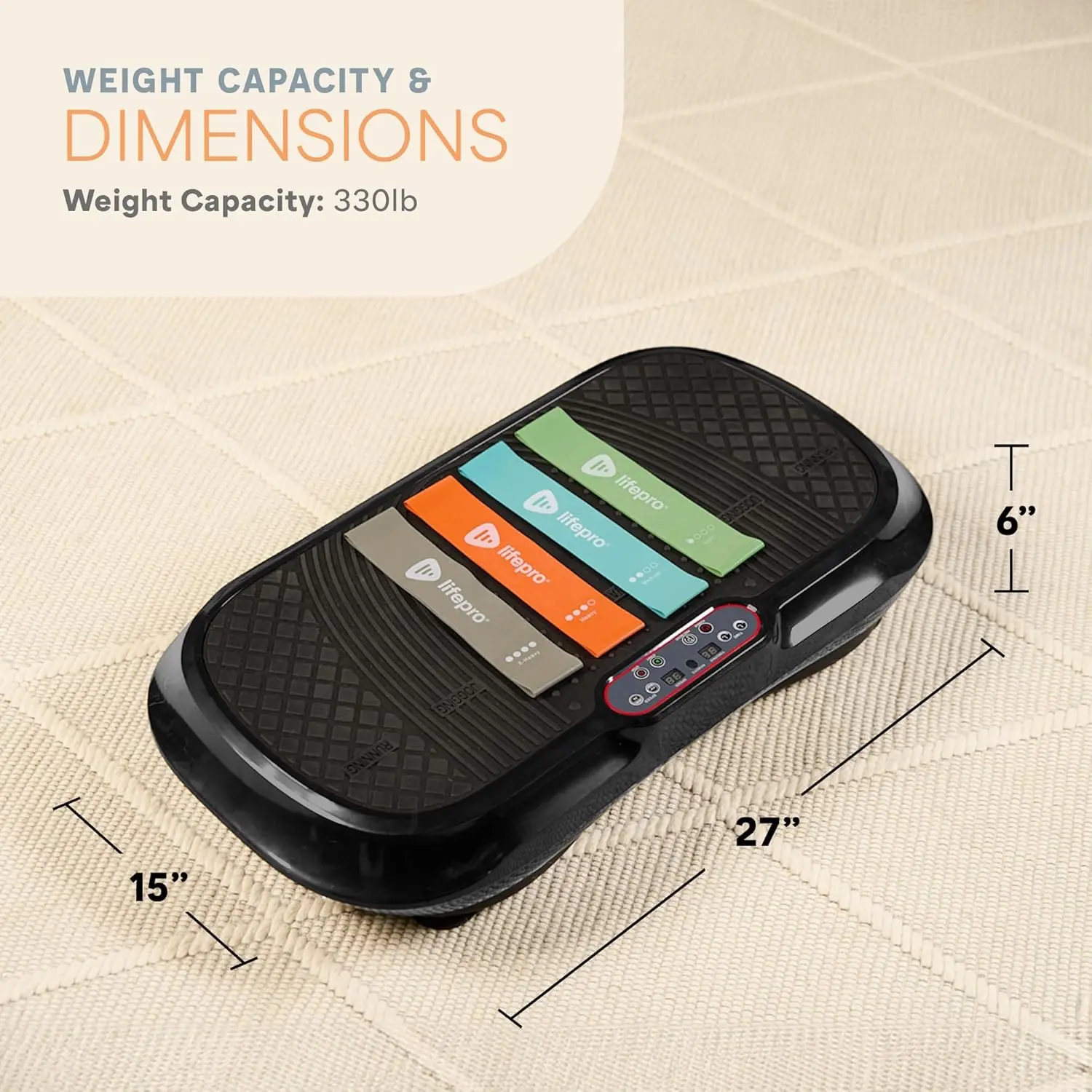 Whole Body Vibration Plate – Full-Body Workout & Recovery Machine, 330 lb Capacity, FSA/HSA Eligible