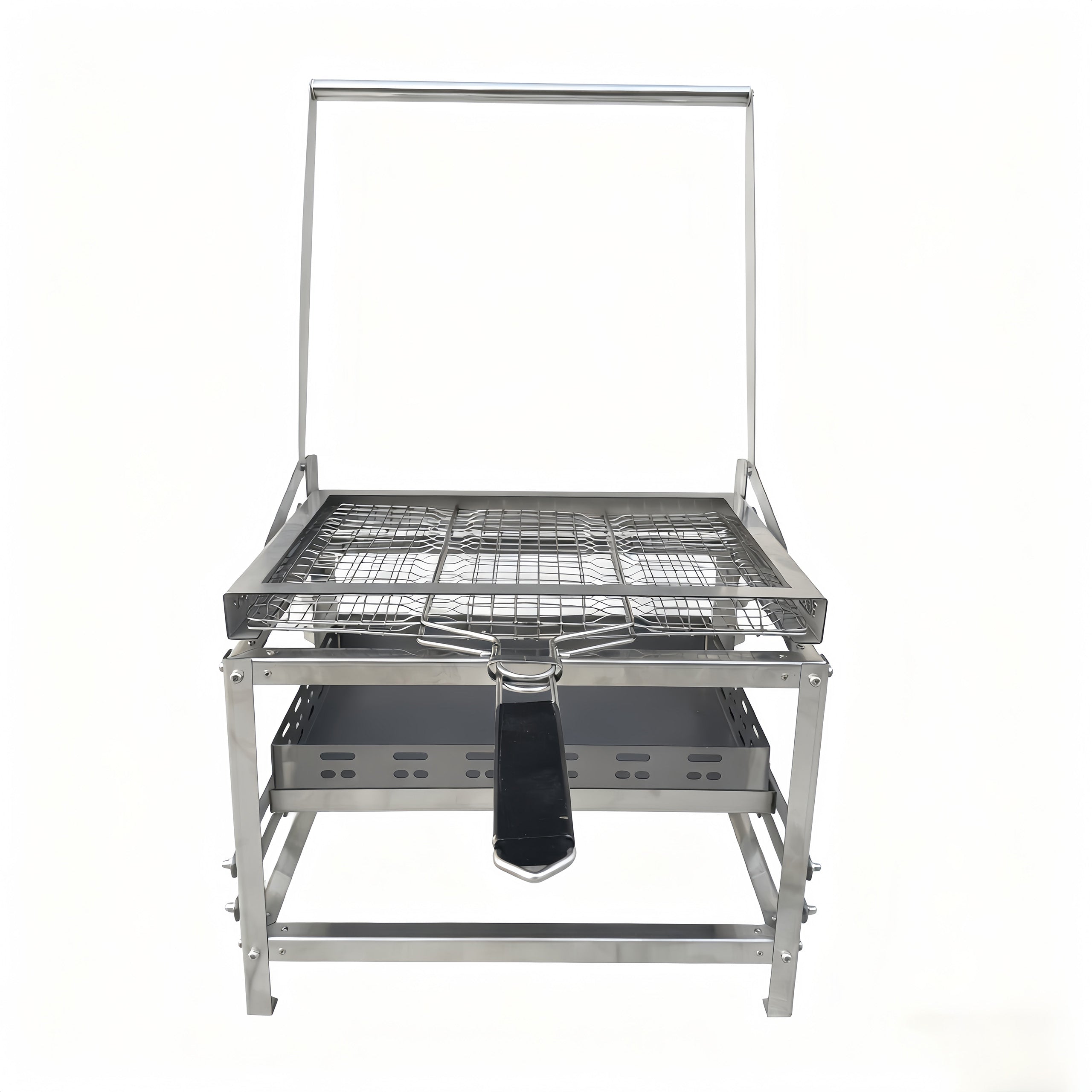 Adjustable Charcoal Rotating Grill