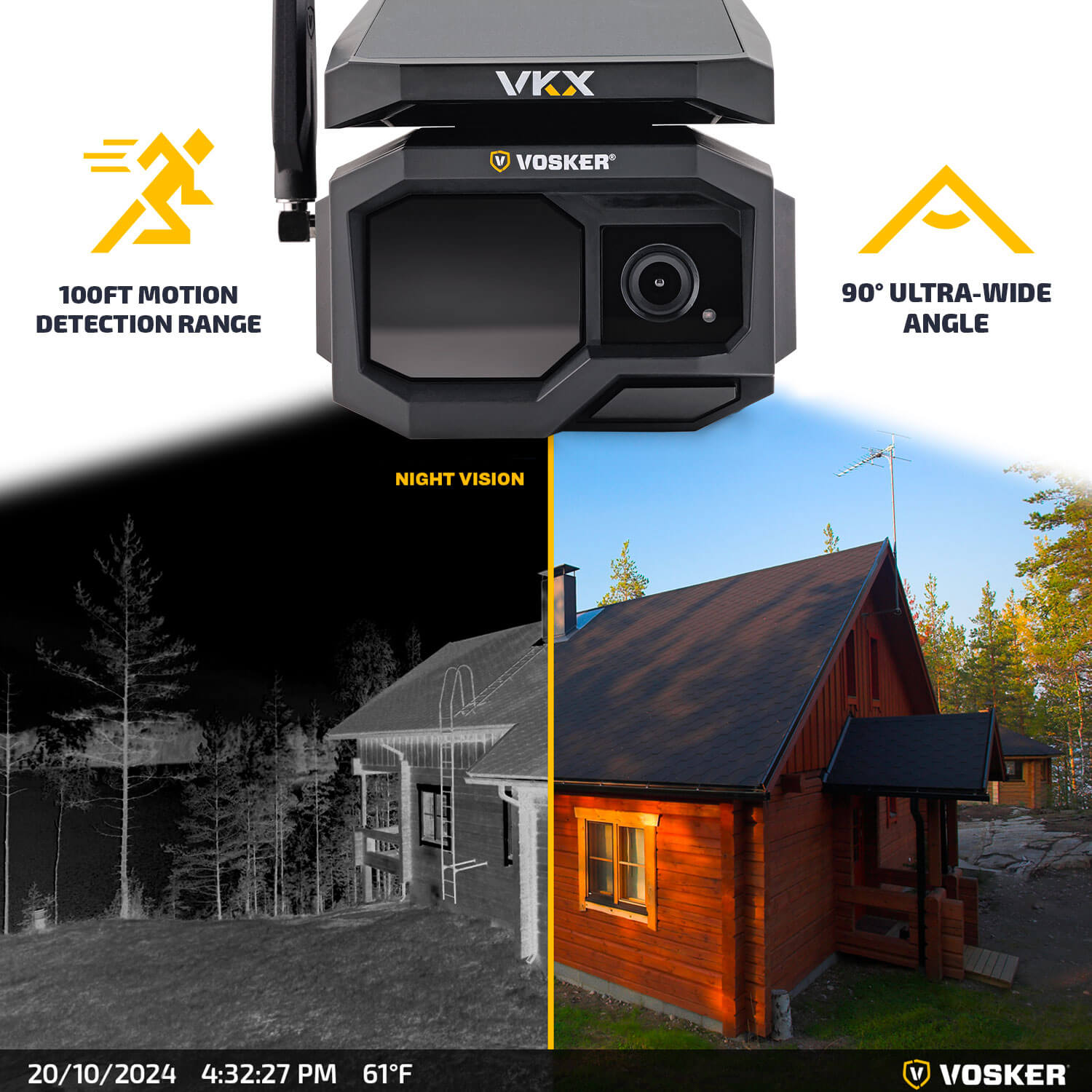 Solar Powered 4G-LTE Outdoor Cellular Security Camera