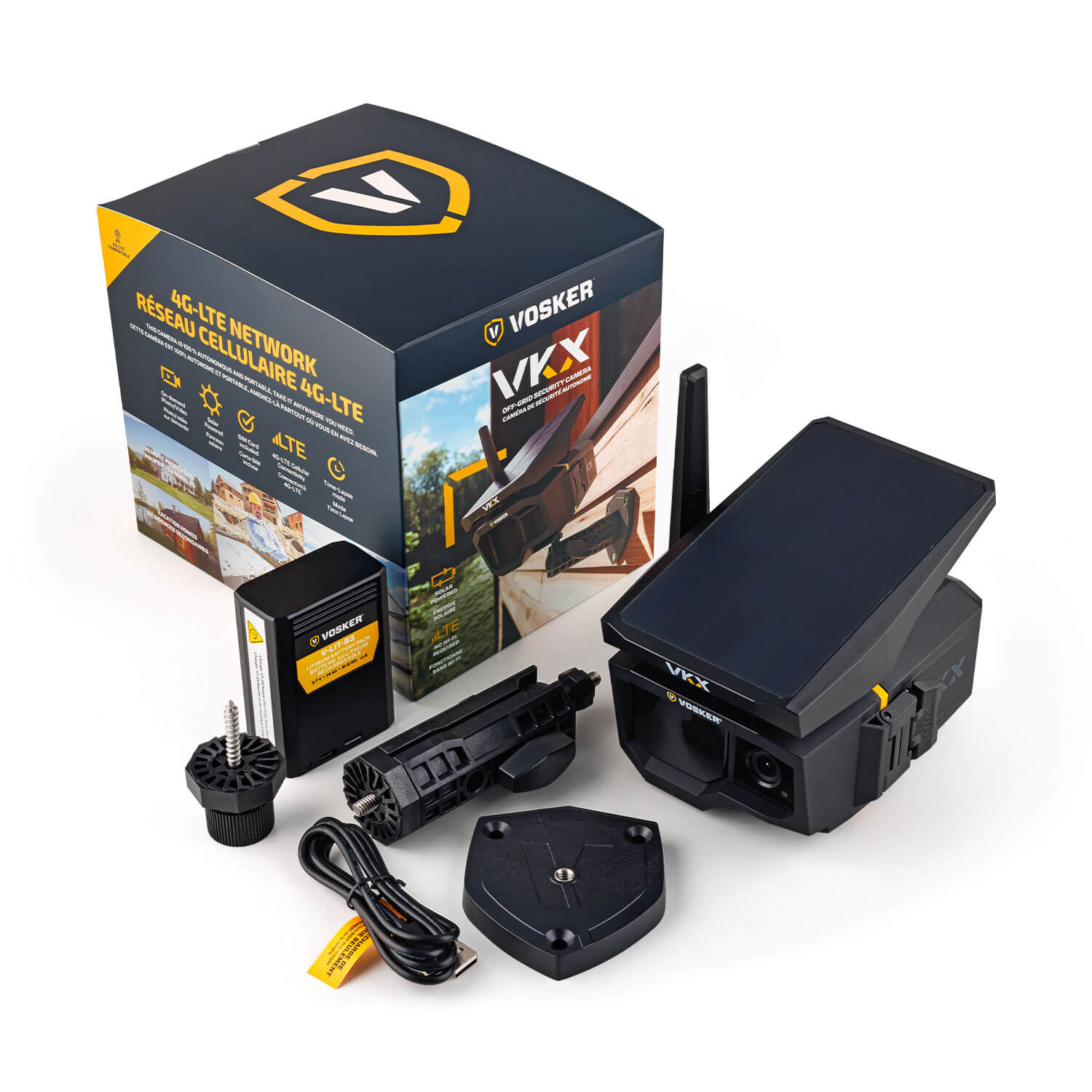 Solar Powered 4G-LTE Outdoor Cellular Security Camera