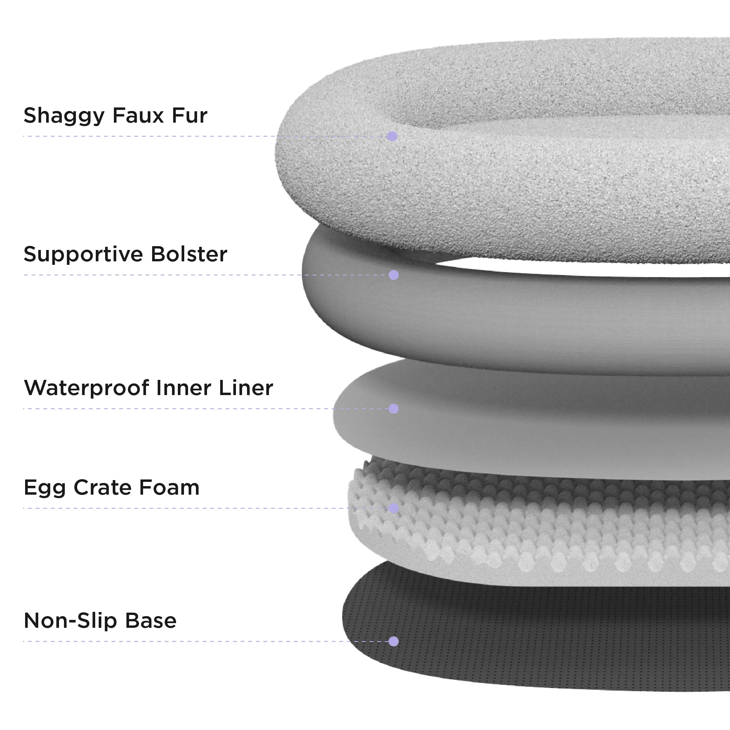 Luxury Warm Foldable 3-in-1 Flexible Giant Human Dog Bed Cozy Fluffy Faux Fur Lounge Sofa with Supportive Bolster Egg Foam Soft Plush Calming Orthopedic Bed for Comfort Classic Lounge Sofa