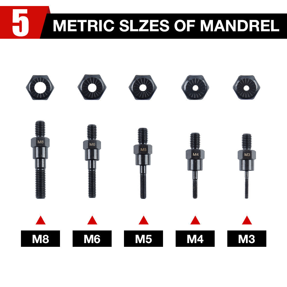 M3-M8 Electric Rivet GunAdapter Kit