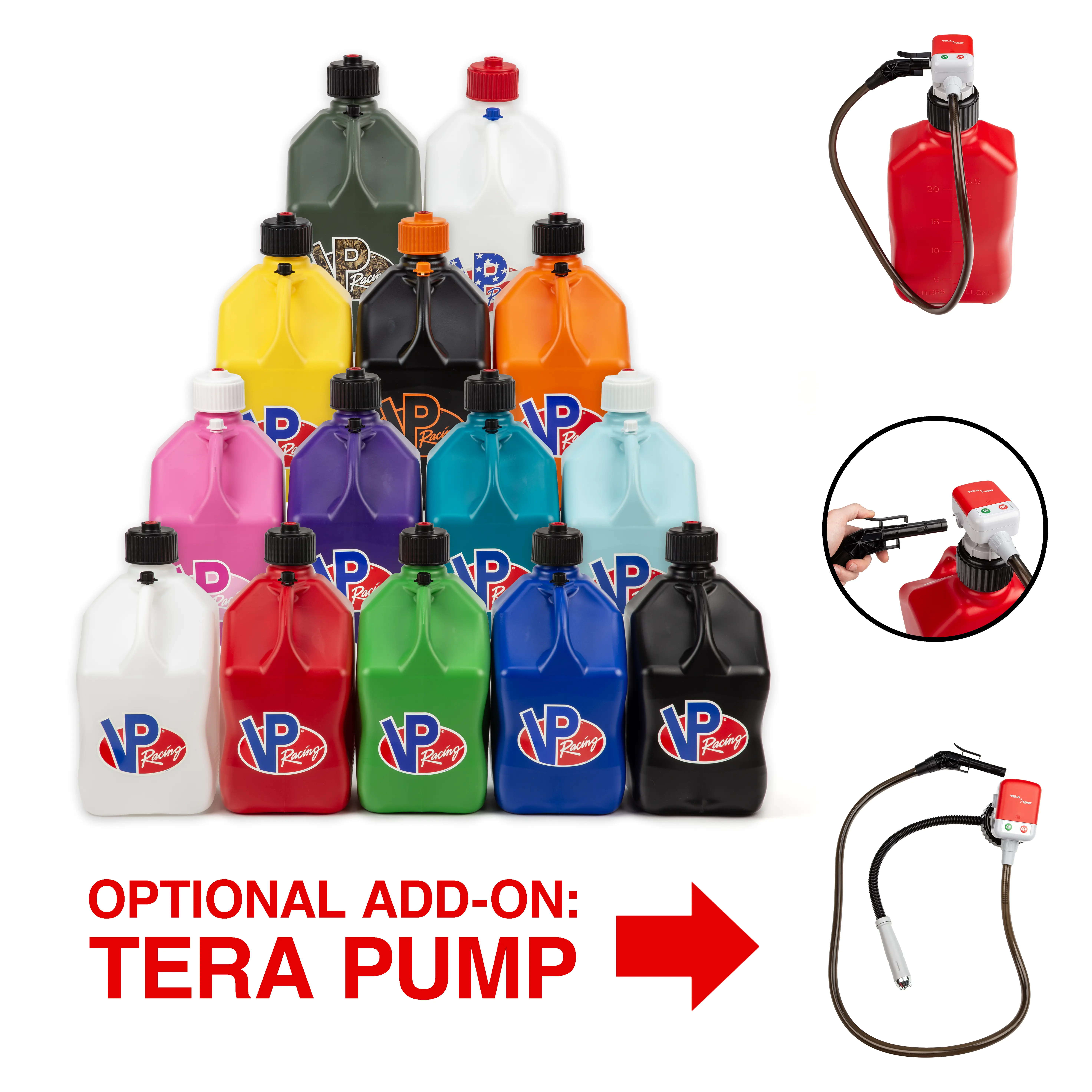 2 PACK 5.5 Gallon Plastic Utility Jug – Heavy-Duty, Leak-Proof with Quick-Flow Spout for Automotive & Motorsport Use