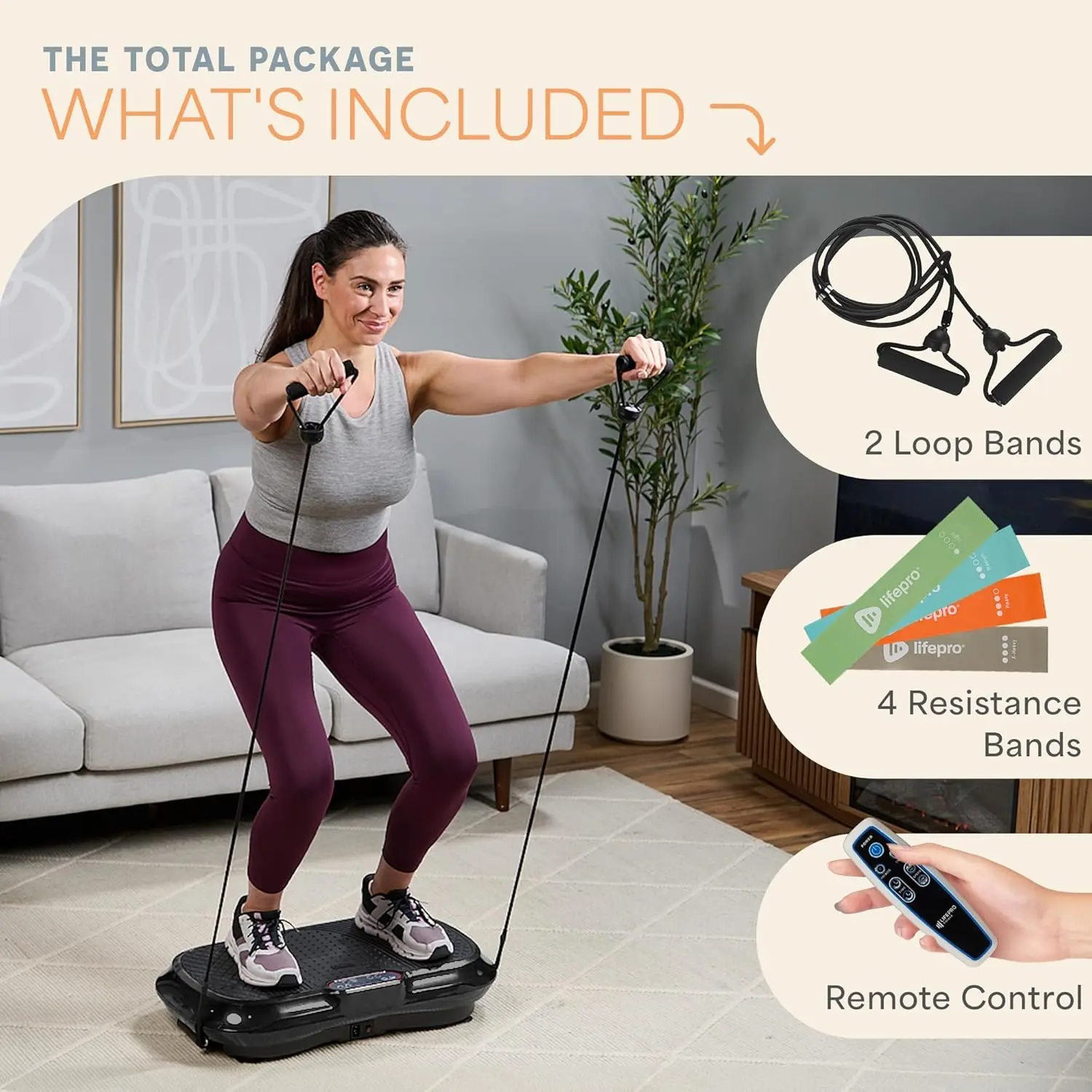 Whole Body Vibration Plate – Full-Body Workout & Recovery Machine, 330 lb Capacity, FSA/HSA Eligible