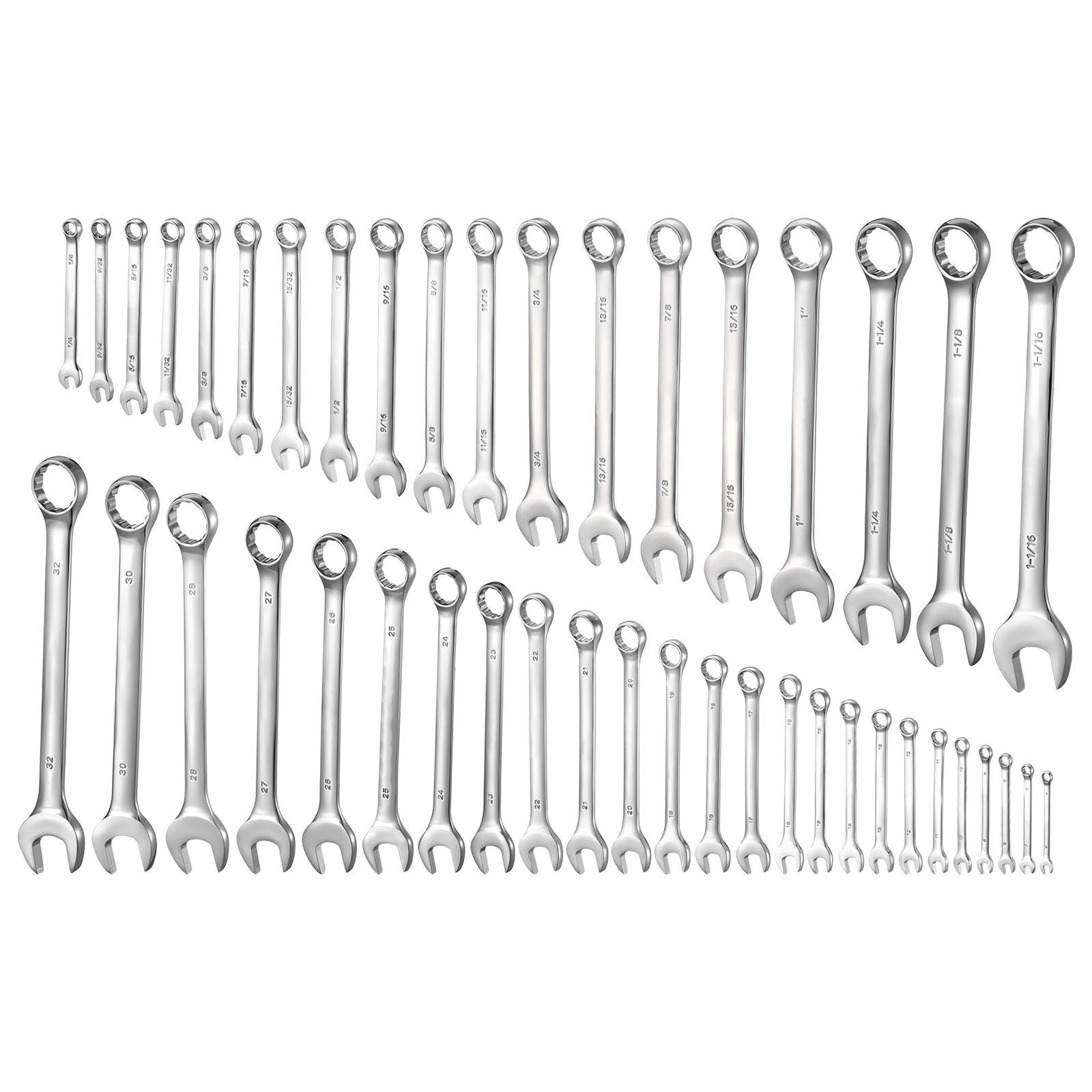 30-Piece Multifunctional Flex-Head Ratcheting Wrench Set