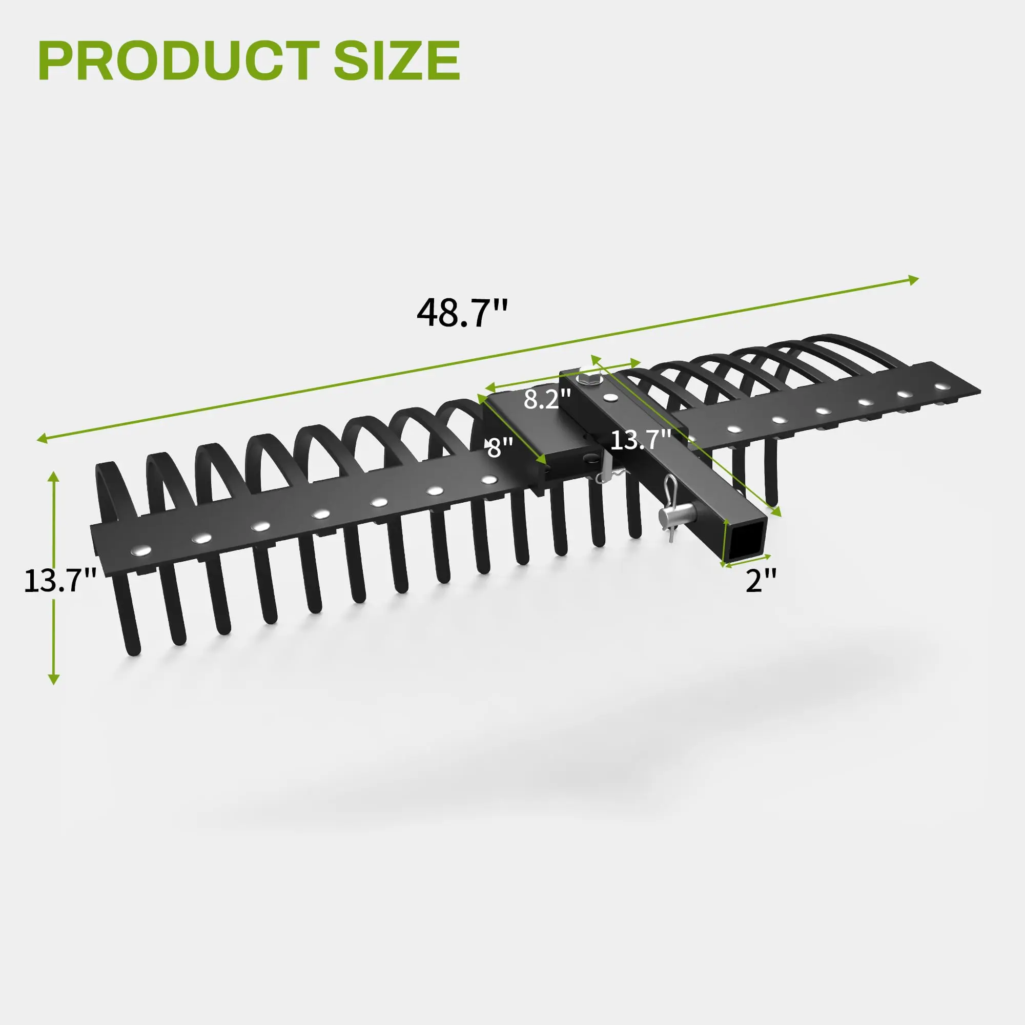 48" / 60" Tow Behind Landscape Rake