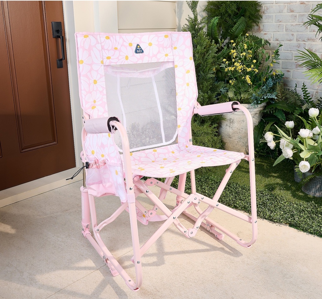 Soon to be sold out clearance-Buy 2 get 2 free,Buy 3 get 3 free Outdoor Pack Away Portable Rocking Chair 350-lb Weight Capacity