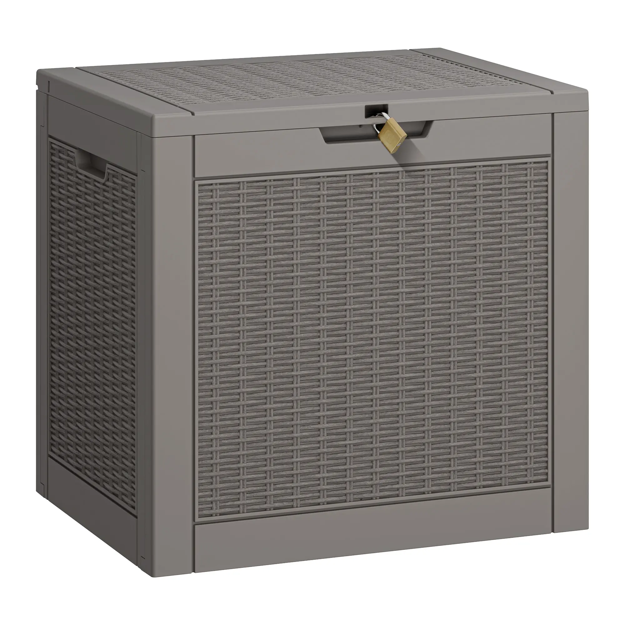 Outdoor Storage Box Weatherproof,  Resin Lockable Outdoor Storage for Secure Package Deliveries and Indoor Storage.Summervibes