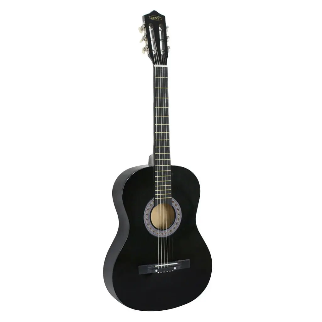38" Acoustic Guitar for Beginners - Full Set with Case, Strap, Tuner, Guitar Picks and Travel-Friendly Design, Acoustic Guitar Full Set