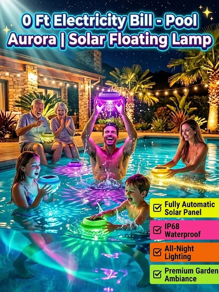Summer Sale 50% OFF Solar Floating Pool Light